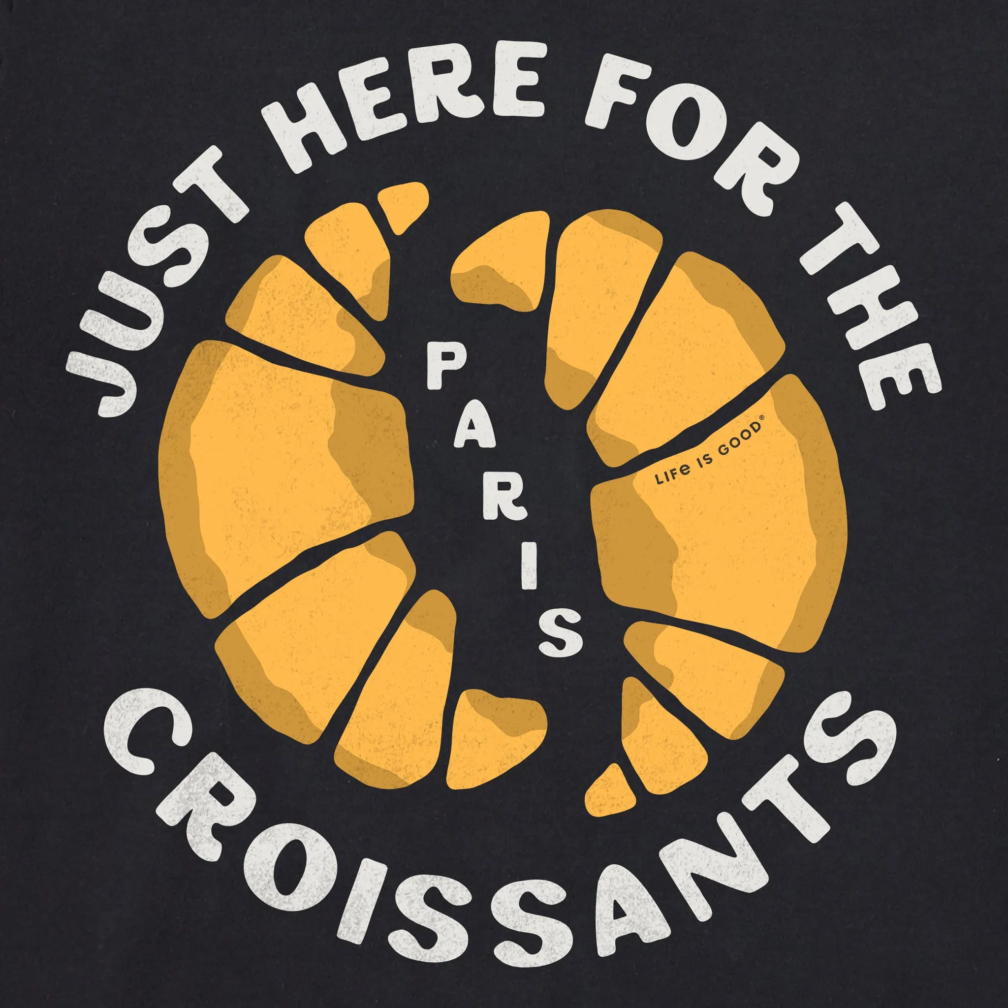 Men's Just Here for the Croissants Short Sleeve Tee Life is Good