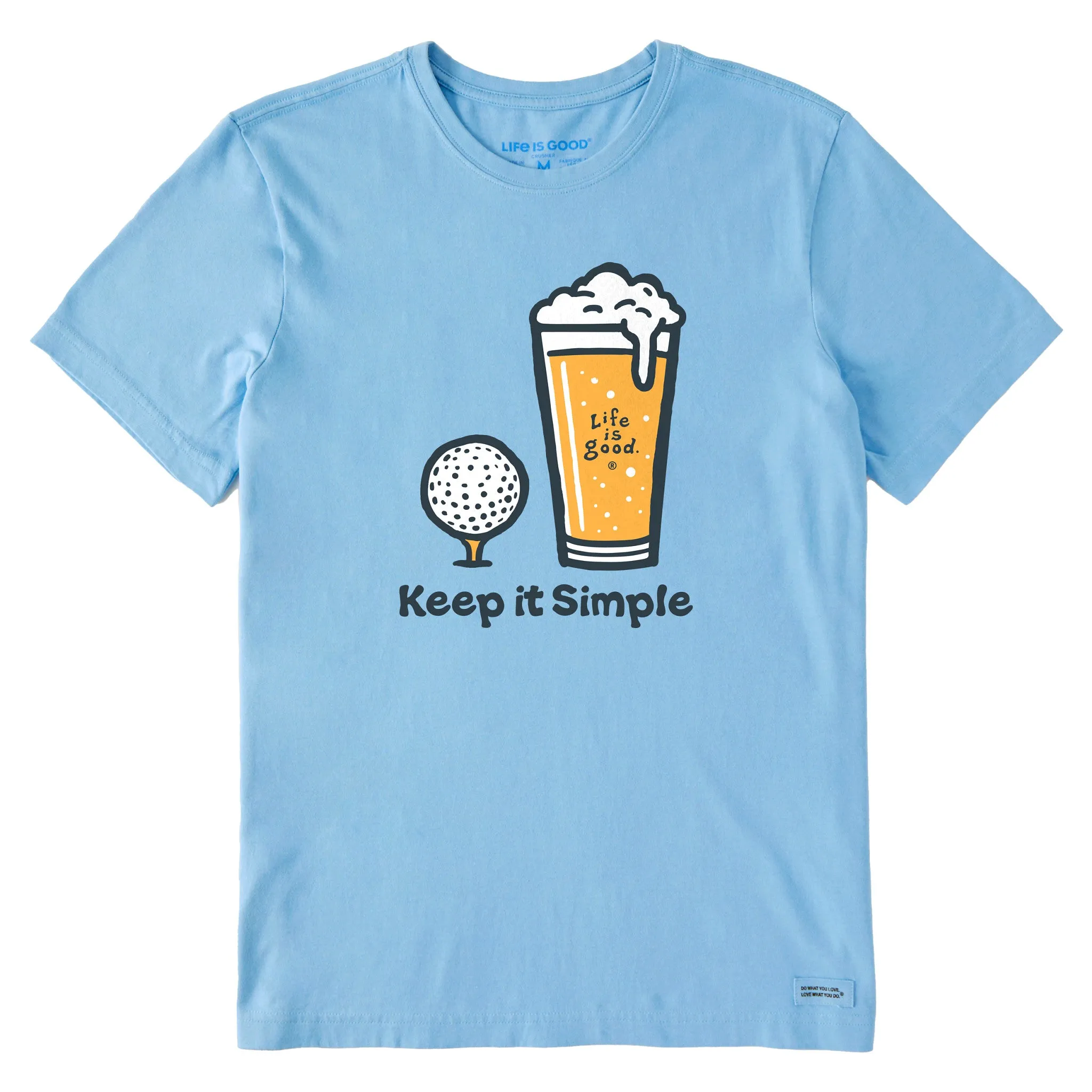 Men's Keep it Simple Beer Golf Short Sleeve Tee Life is Good