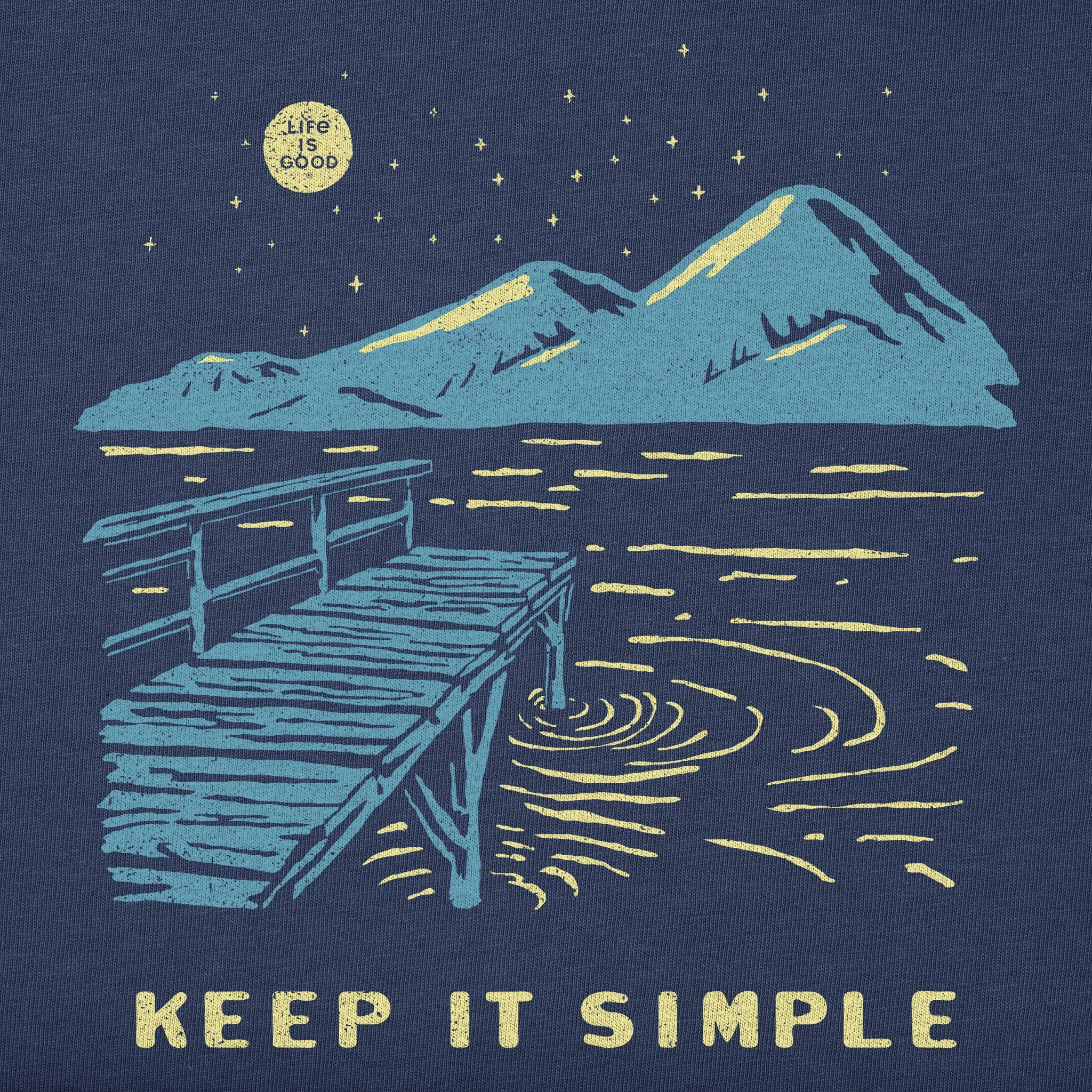 Men's Keep it Simple Dock Short Sleeve Tee Life is Good