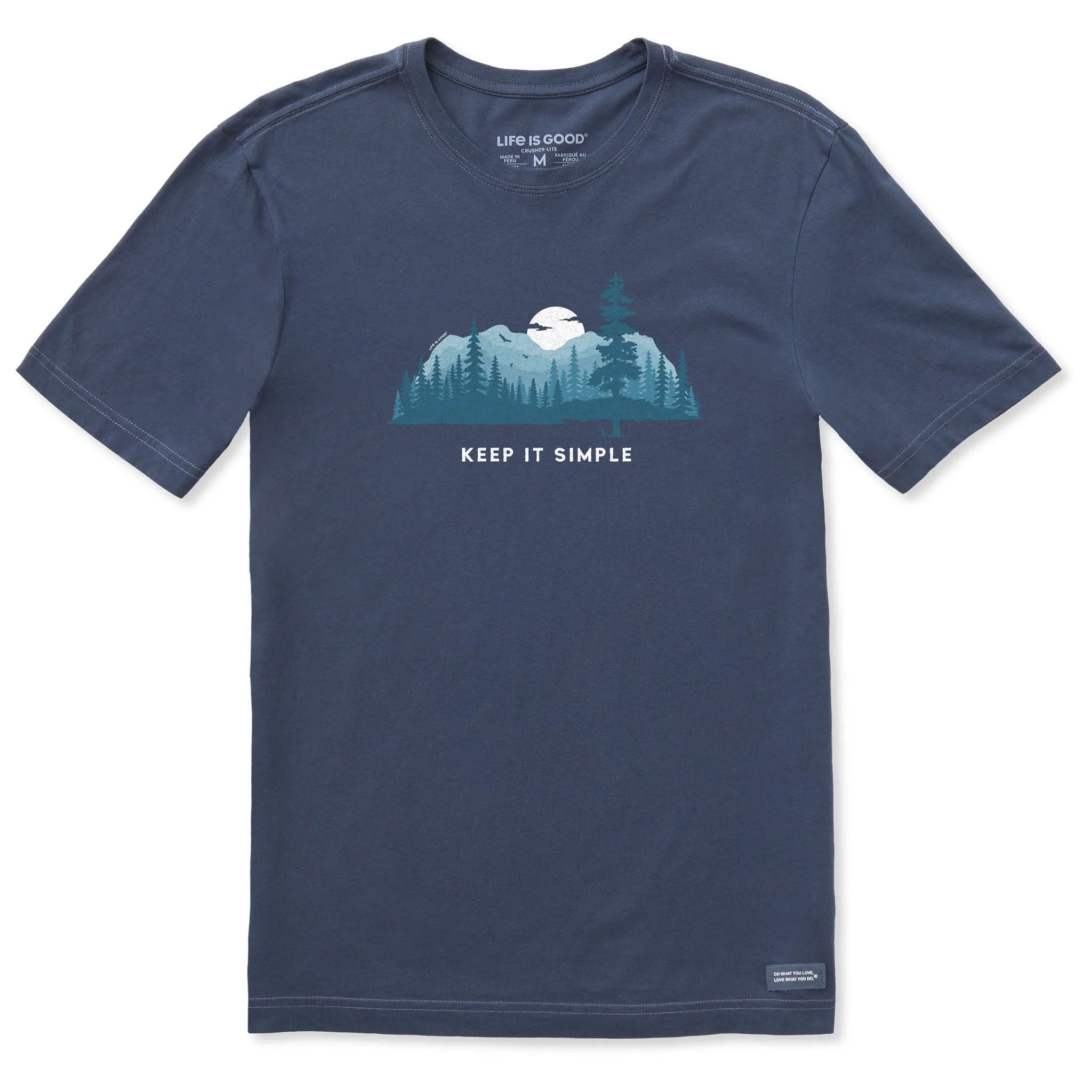 Men's Keep it Simple Evergreen Silo Short Sleeve Crusher-LITE Slim Fit Tee Life is Good