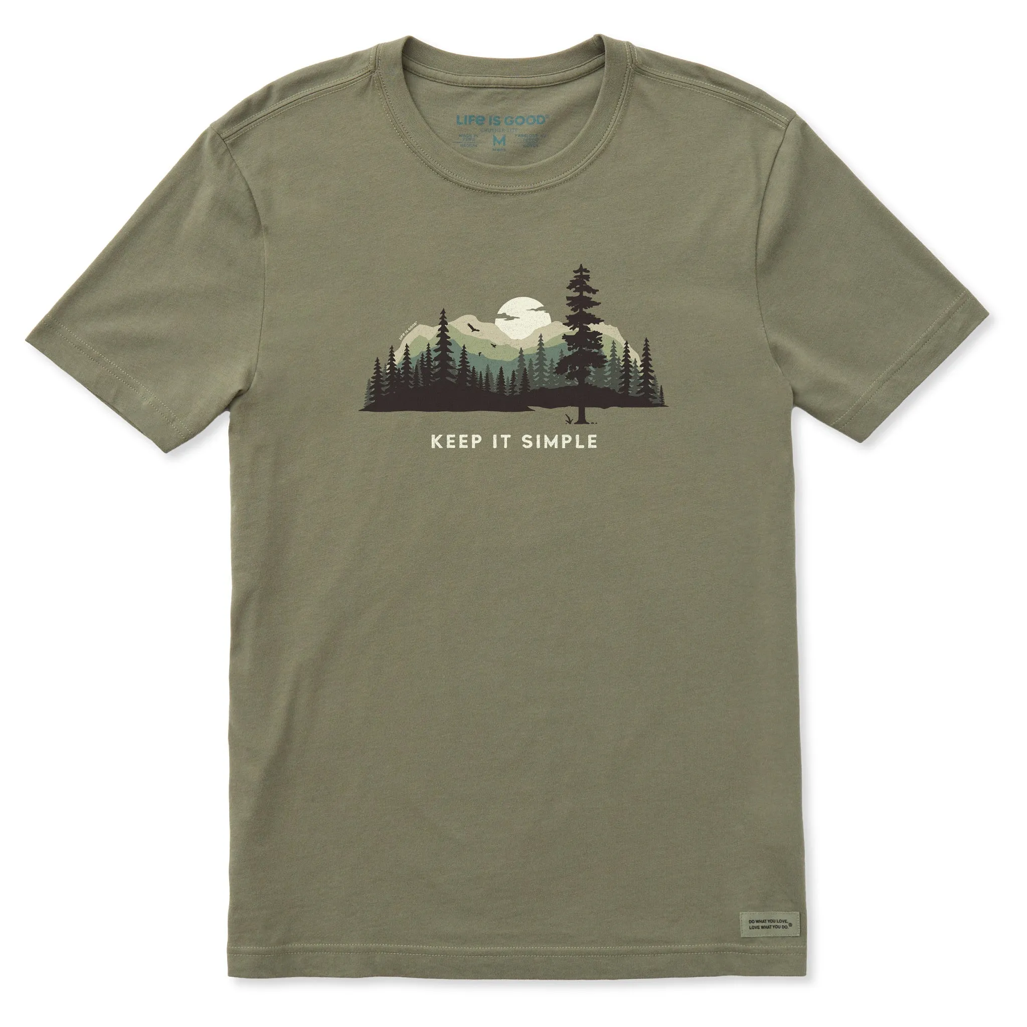 Men's Keep it Simple Evergreen Silo Short Sleeve Crusher-LITE Slim Fit Tee Life is Good