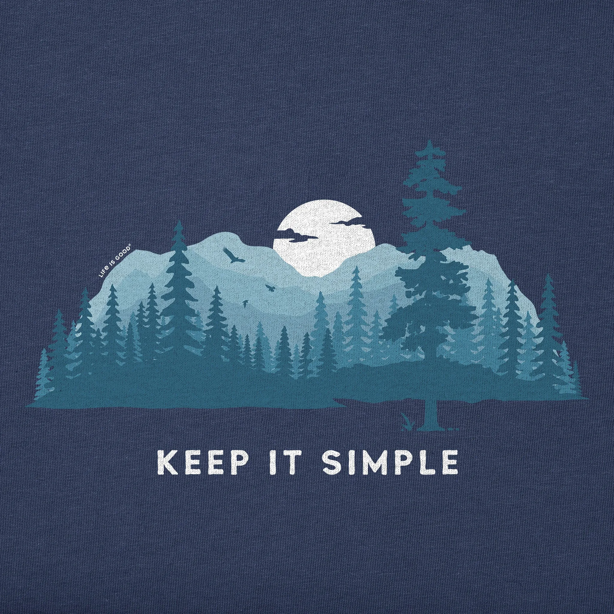 Men's Keep it Simple Evergreen Silo Short Sleeve Crusher-LITE Slim Fit Tee Life is Good
