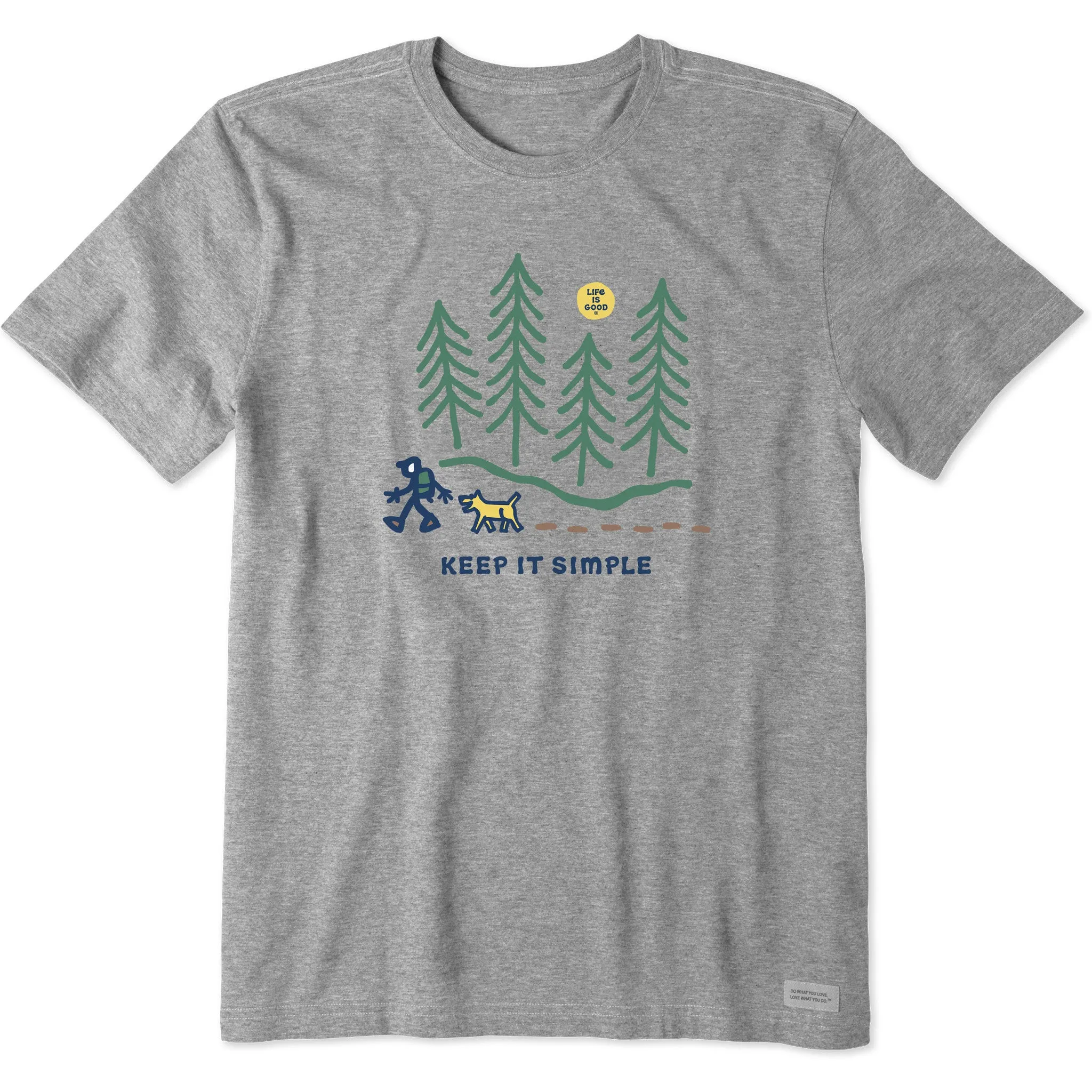 Men's Keep it Simple Hiking through the Woods Short Sleeve Tee Life is Good