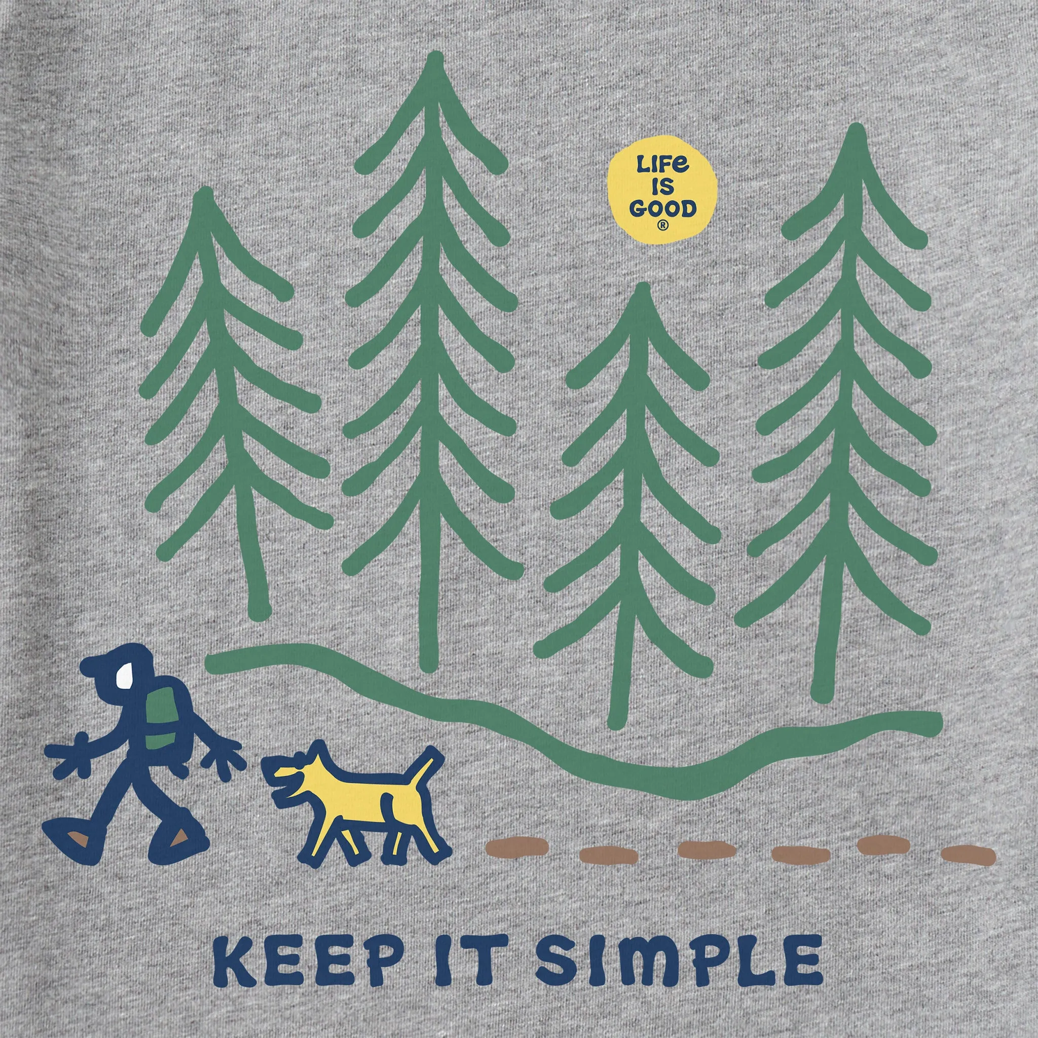 Men's Keep it Simple Hiking through the Woods Short Sleeve Tee Life is Good