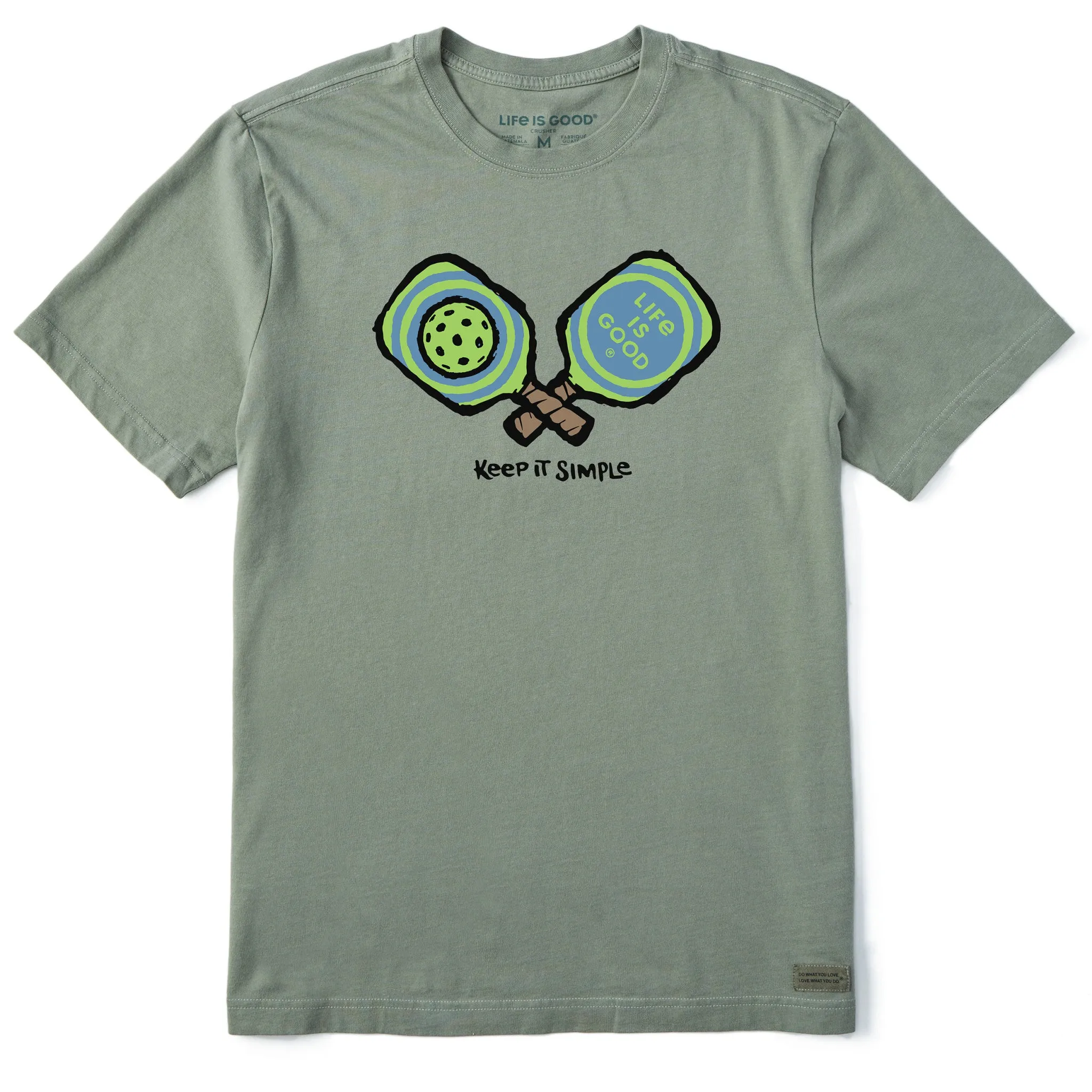 Men's Keep It Simple Pickleball Short Sleeve Tee Life is Good