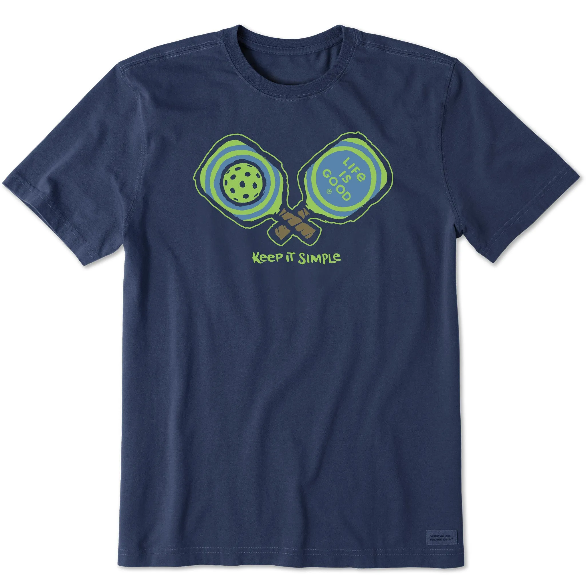 Men's Keep It Simple Pickleball Short Sleeve Tee Life is Good