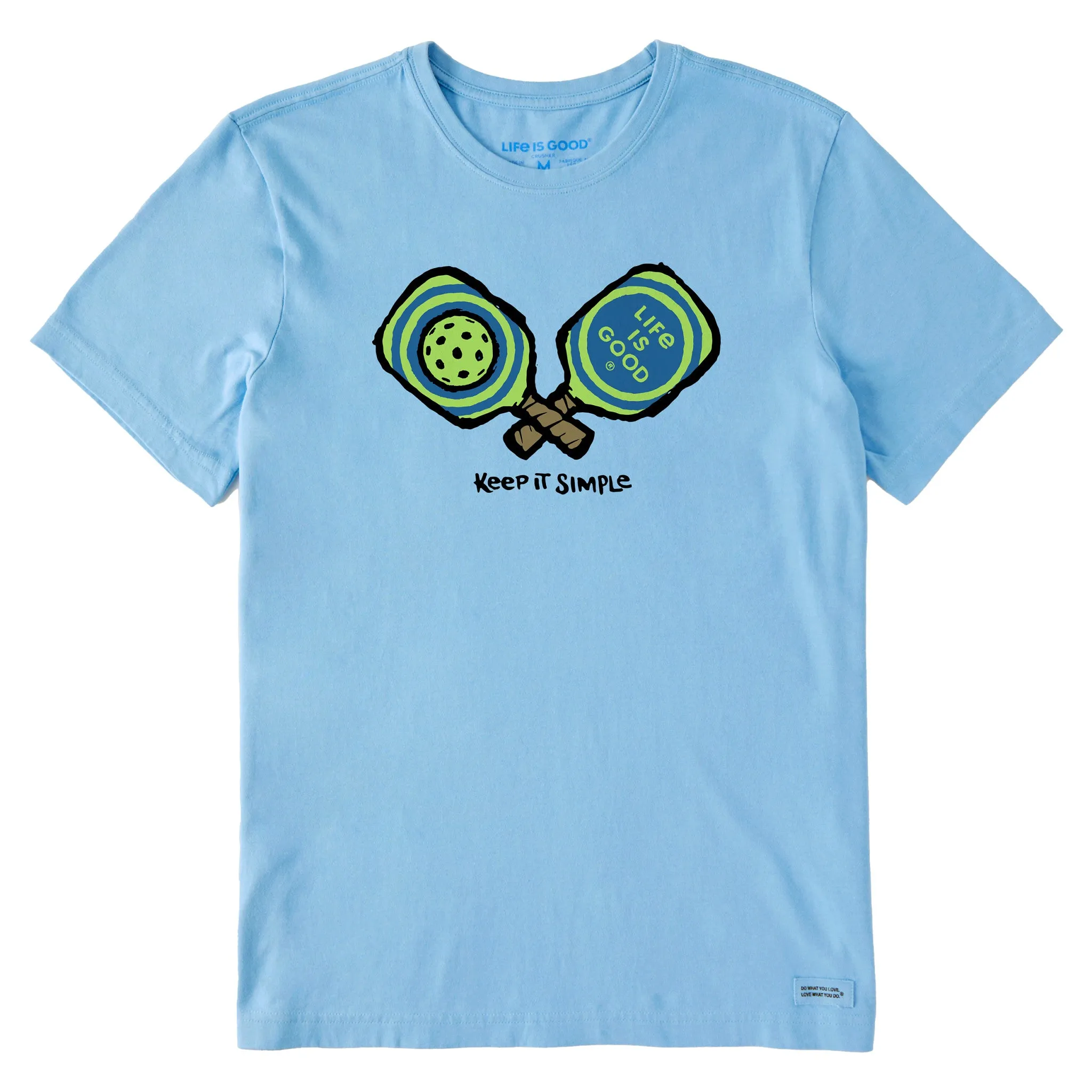 Men's Keep It Simple Pickleball Short Sleeve Tee Life is Good