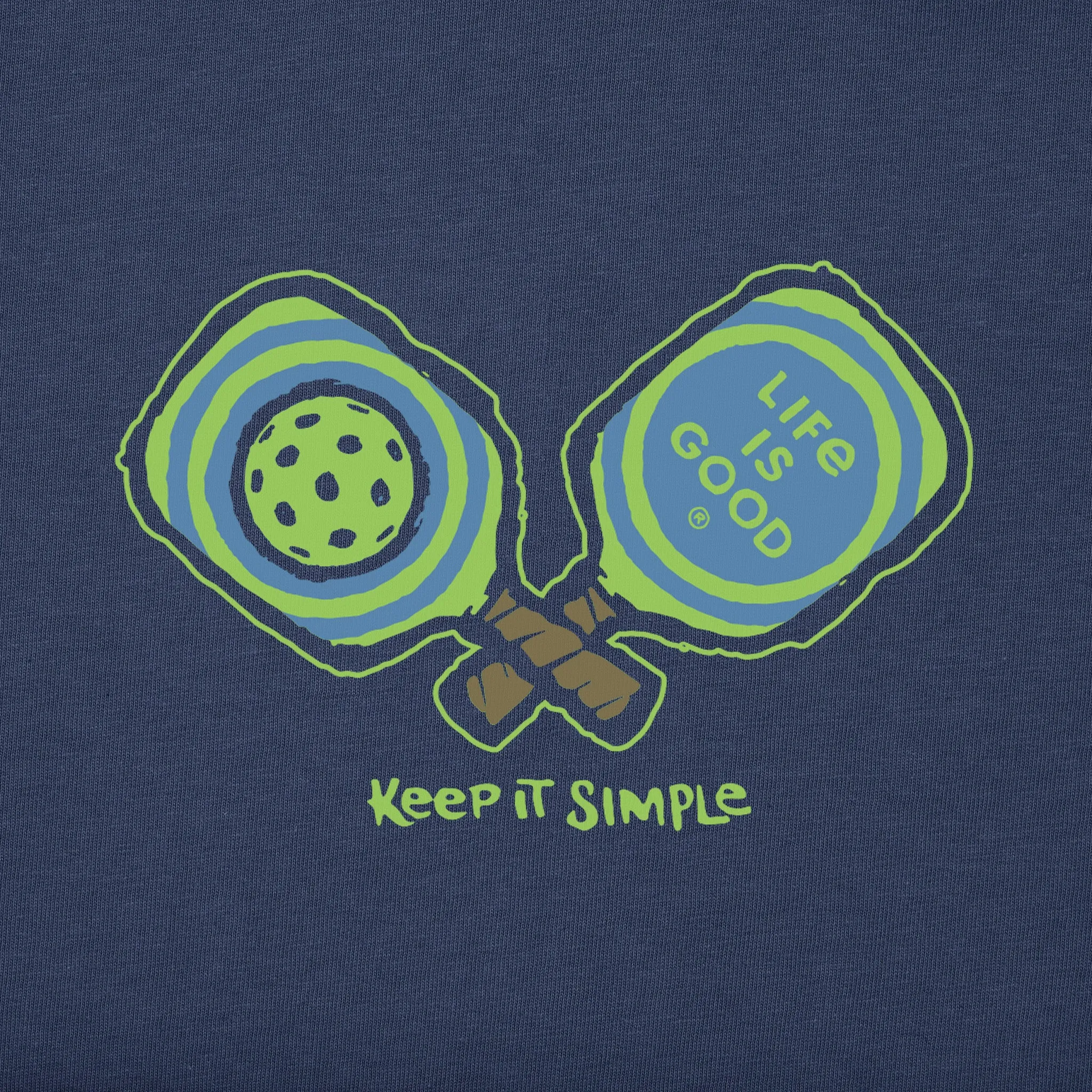 Men's Keep It Simple Pickleball Short Sleeve Tee Life is Good