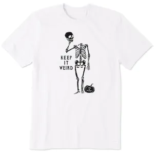 Men's Keep it Weird Skeleton Short Sleeve Crusher Tee Life is Good
