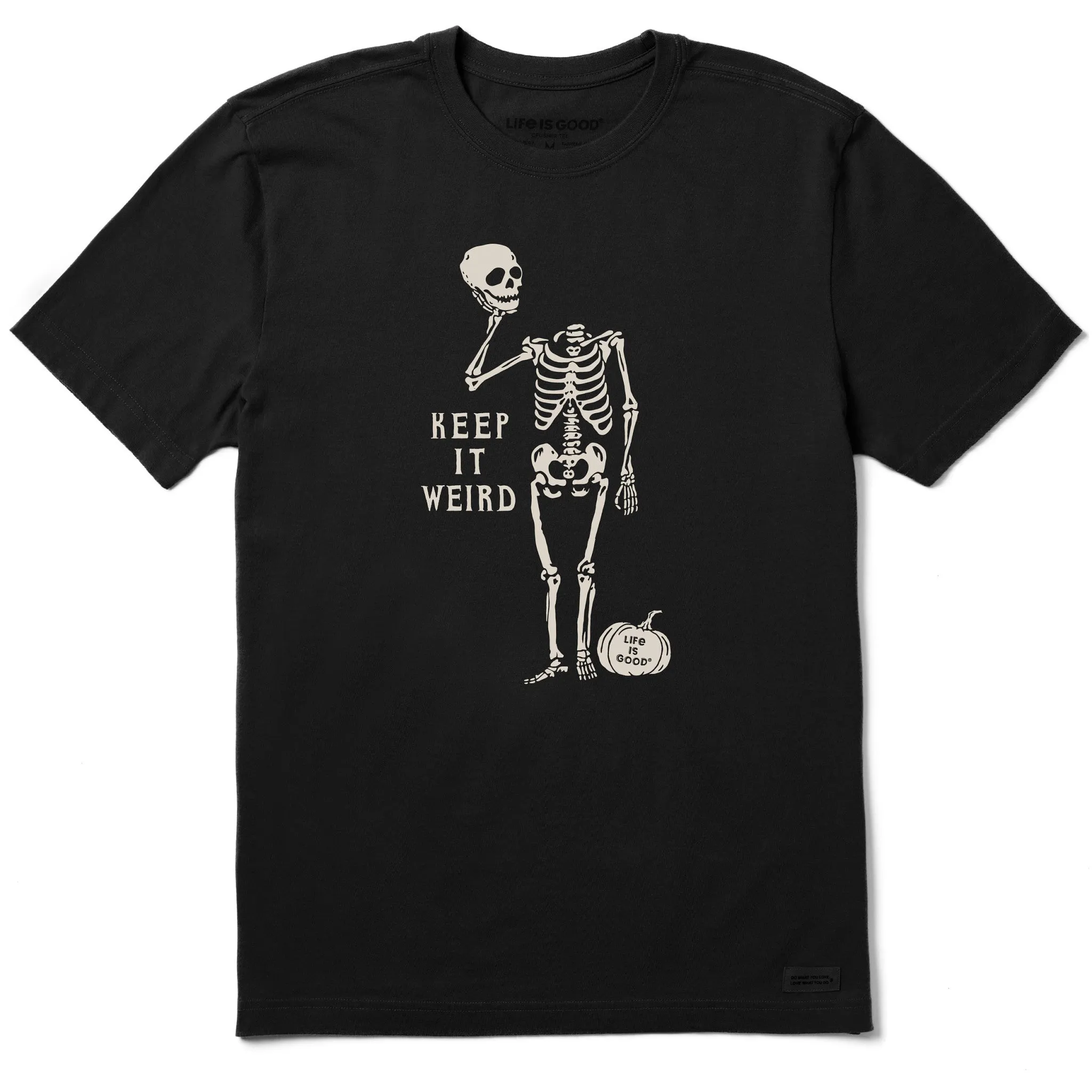 Men's Keep it Weird Skeleton Short Sleeve Crusher Tee Life is Good