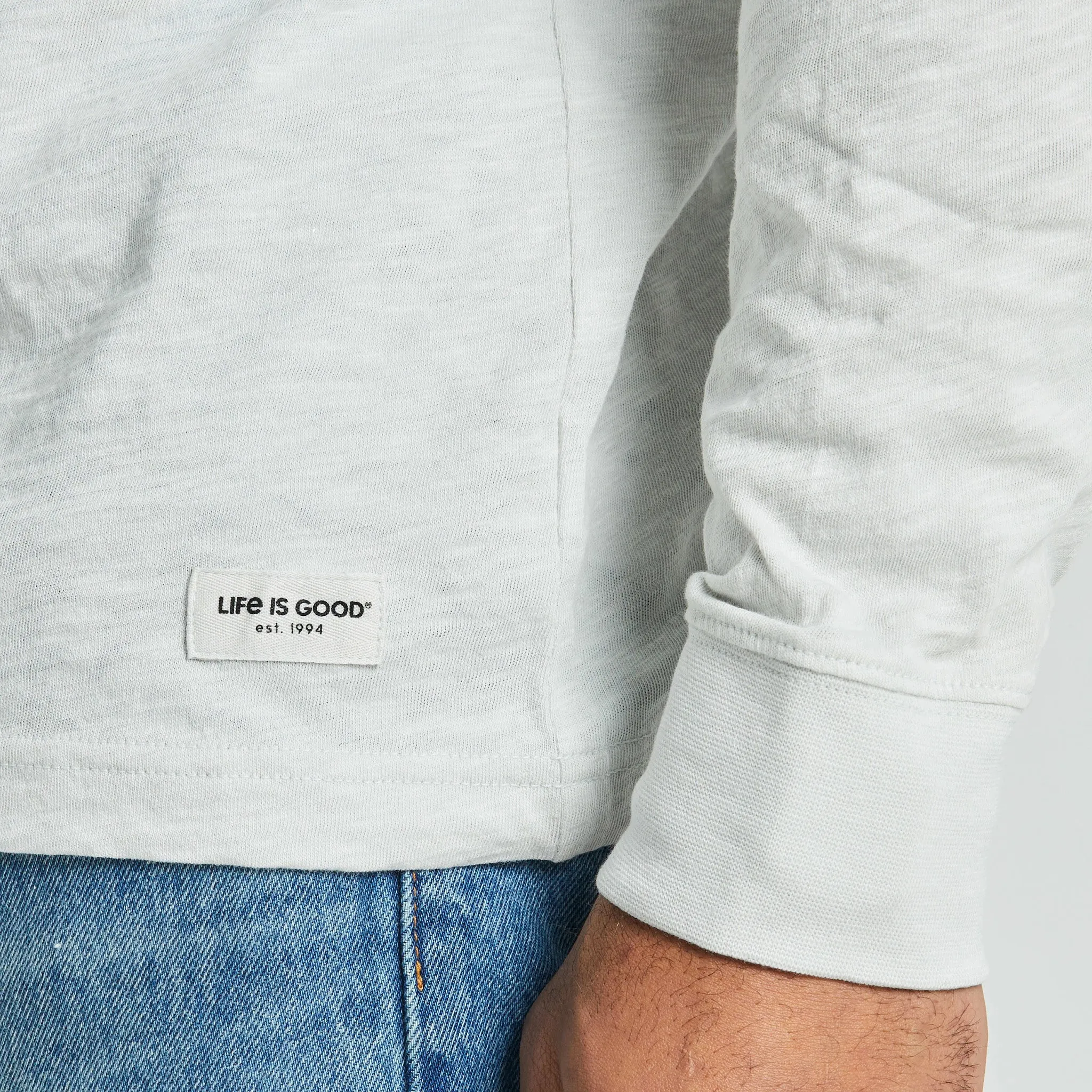 Men's Keep Your Sunny Side Up Textured Slub Hoodie Life is Good