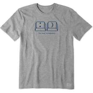 Men's Keyboard Happiness Short Sleeve Tee Life is Good