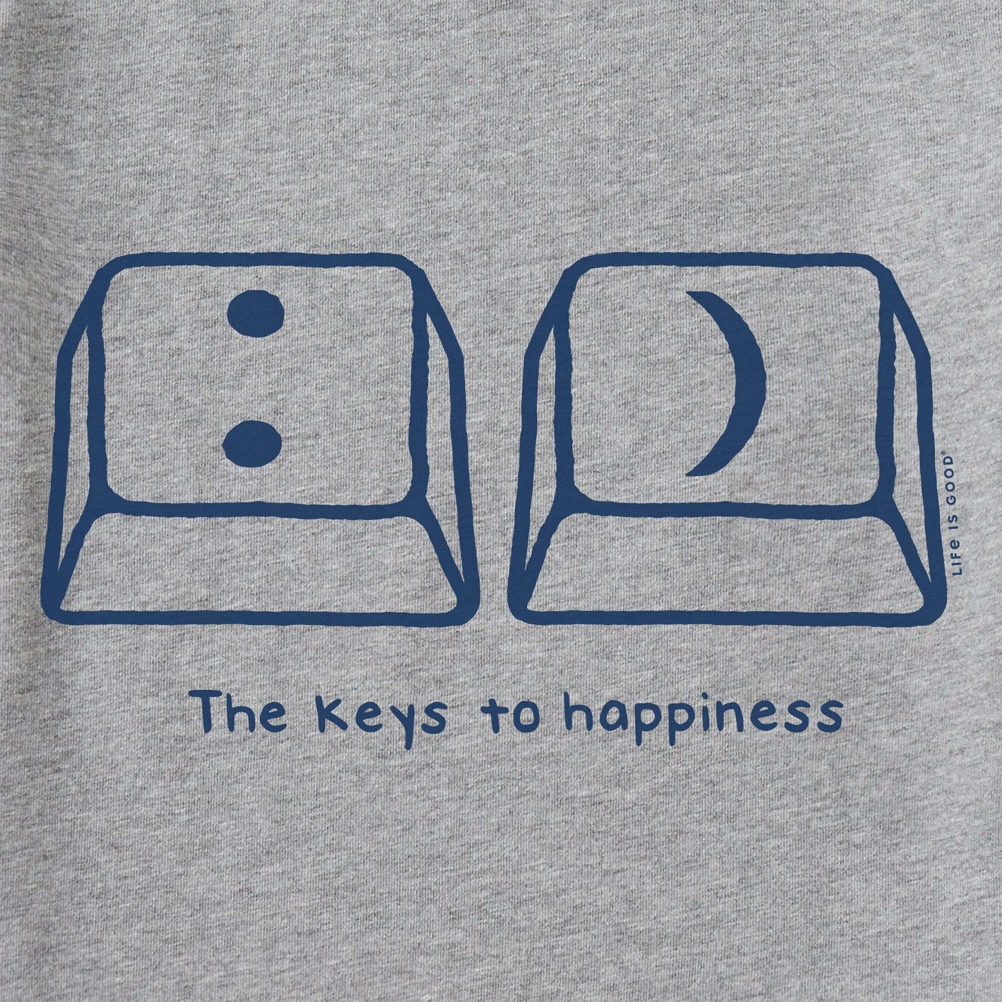 Men's Keyboard Happiness Short Sleeve Tee Life is Good