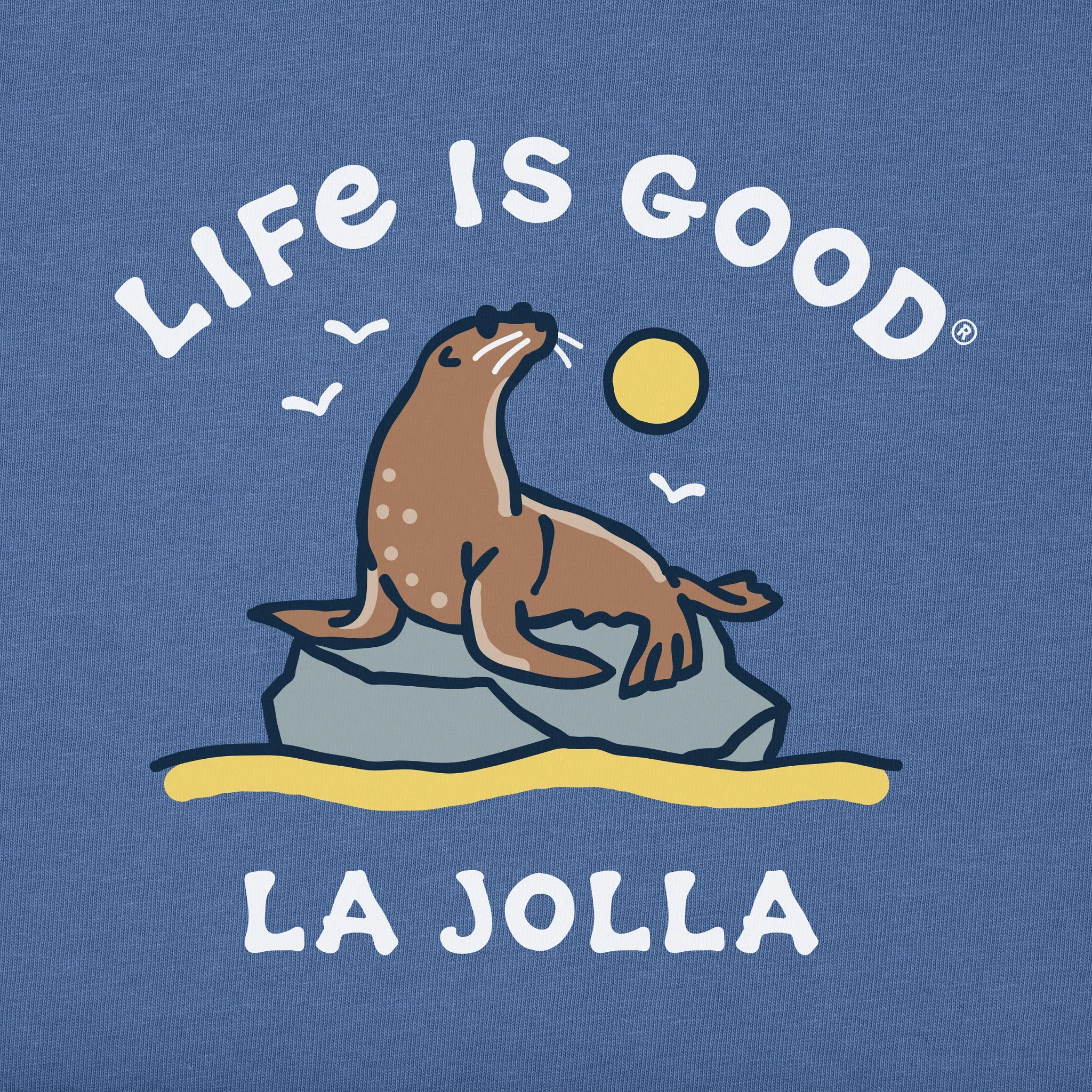 Men's La Jolla Sea Lion Short Sleeve Crusher Tee Life is Good