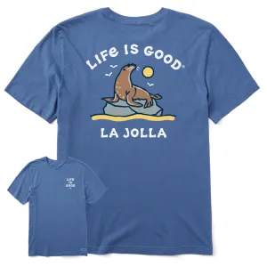Men's La Jolla Sea Lion Short Sleeve Crusher Tee Life is Good