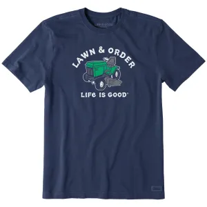 Men's Lawn and Order Short Sleeve Tee Life is Good