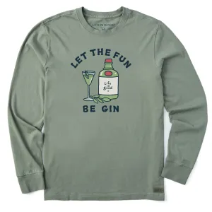 Men's Let the Fun Be Gin Cocktail Long Sleeve Crusher Tee Life is Good