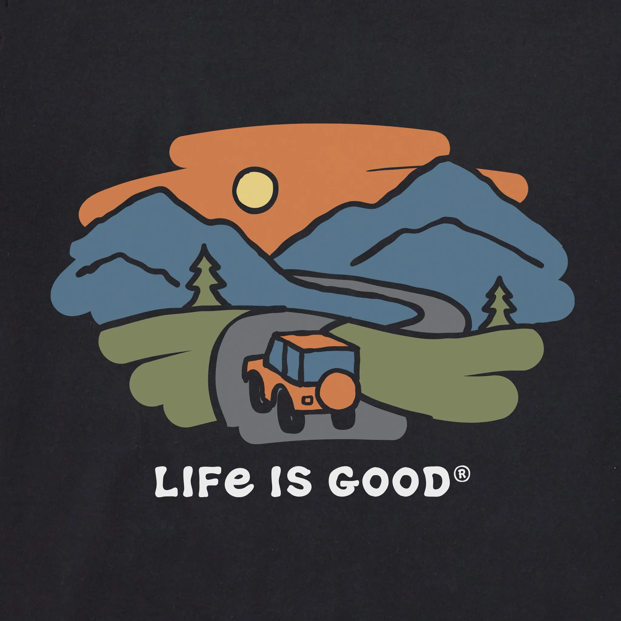 Men's LIG on the Road Short Sleeve Tee Life is Good