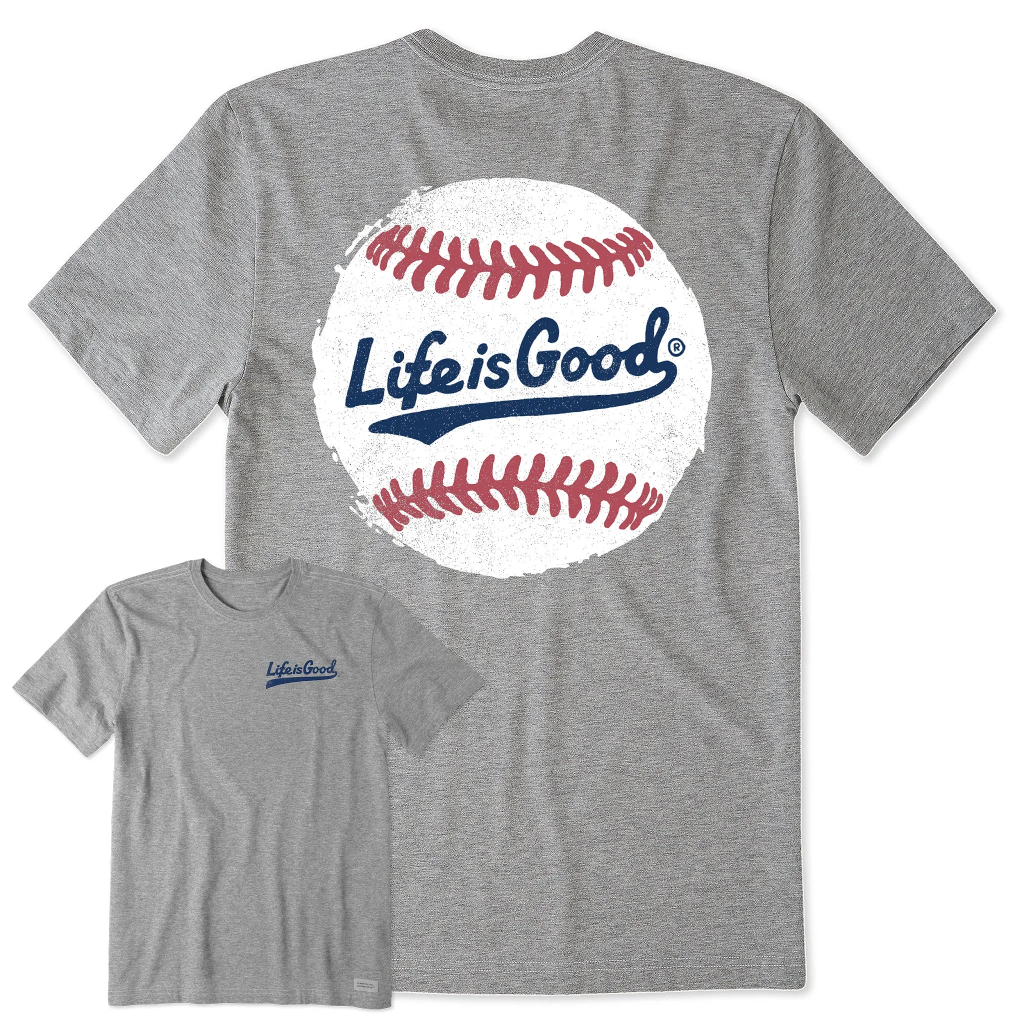 Men's LIG Rustic Baseball Short Sleeve Tee Life is Good