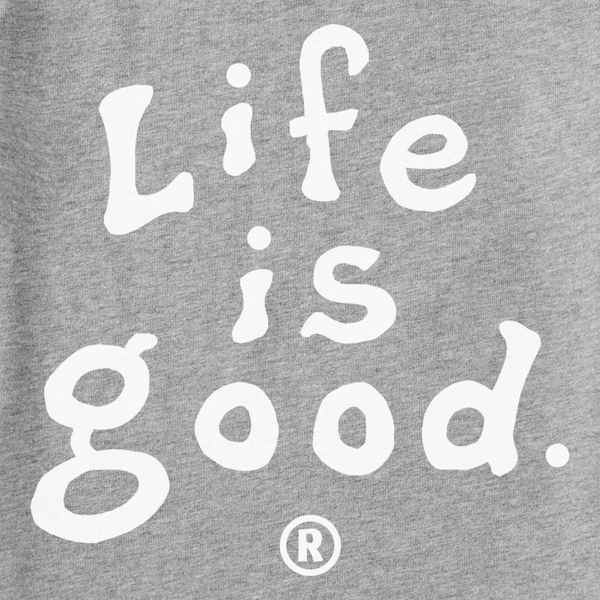 Men's LIG Vintage Wordmark Stacked Short Sleeve Crusher Tee Life is Good