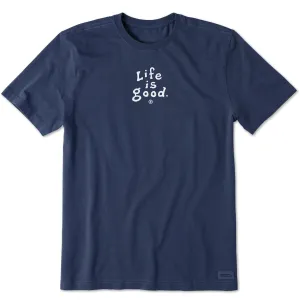 Men's LIG Vintage Wordmark Stacked Short Sleeve Crusher Tee Life is Good