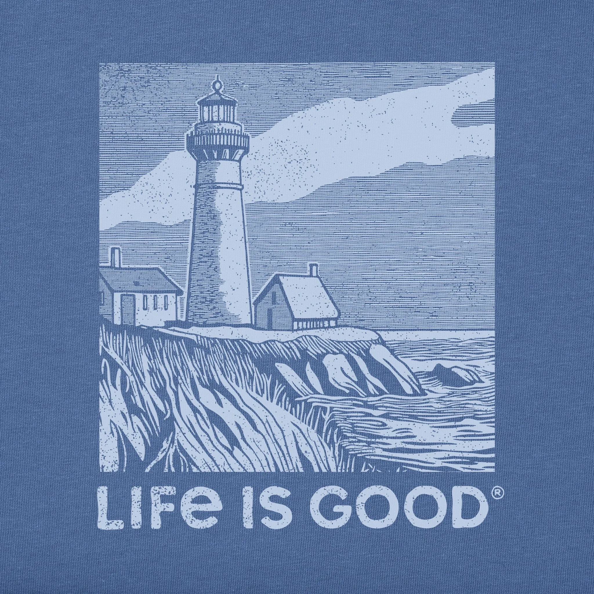Men's Lighthouse Cliff Short Sleeve Crusher Tee Life is Good