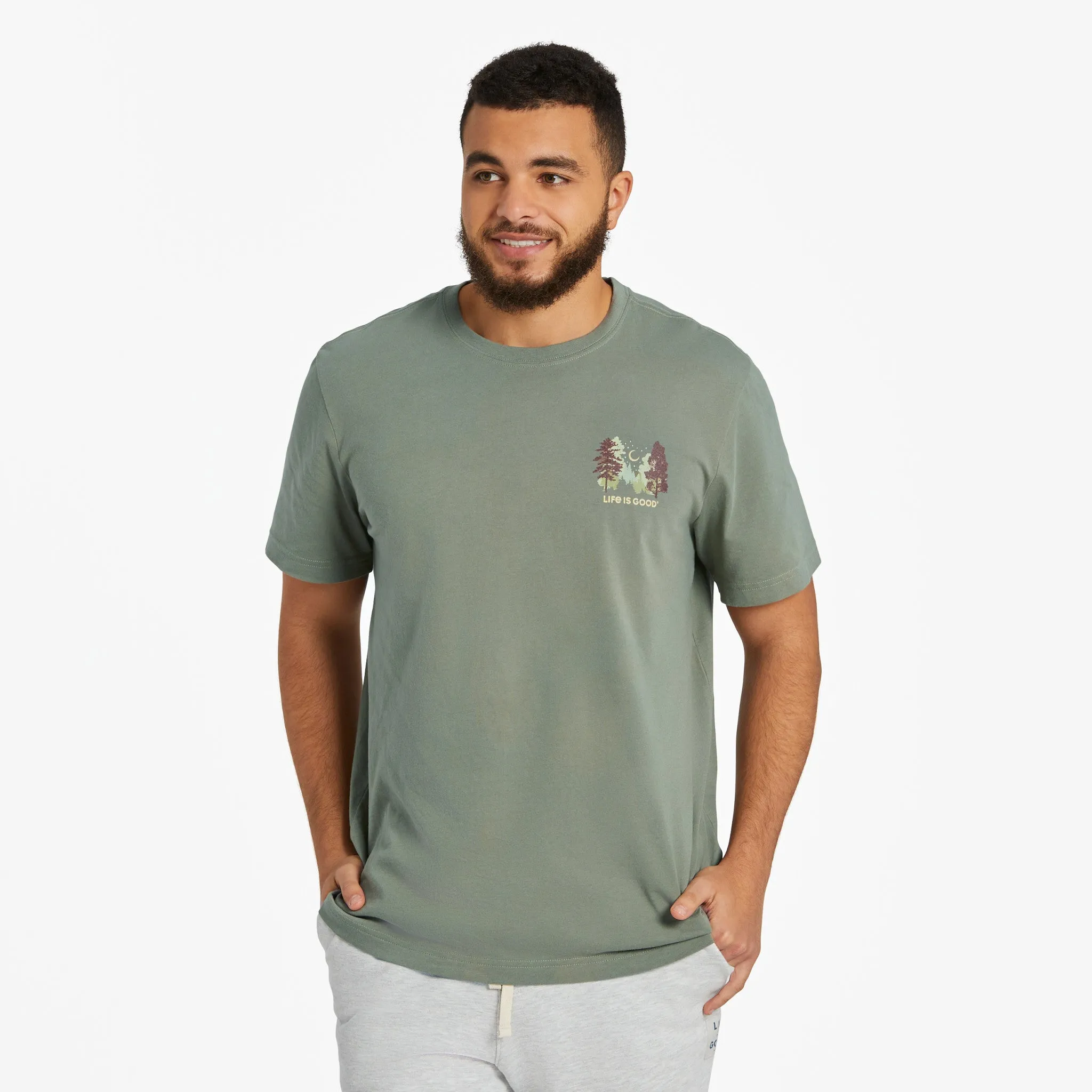 Men's Log On Campfire Short Sleeve Crusher-LITE Tee Life is Good