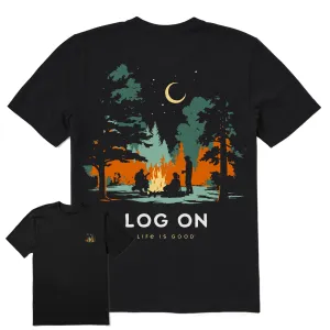 Men's Log On Campfire Short Sleeve Tee Life is Good