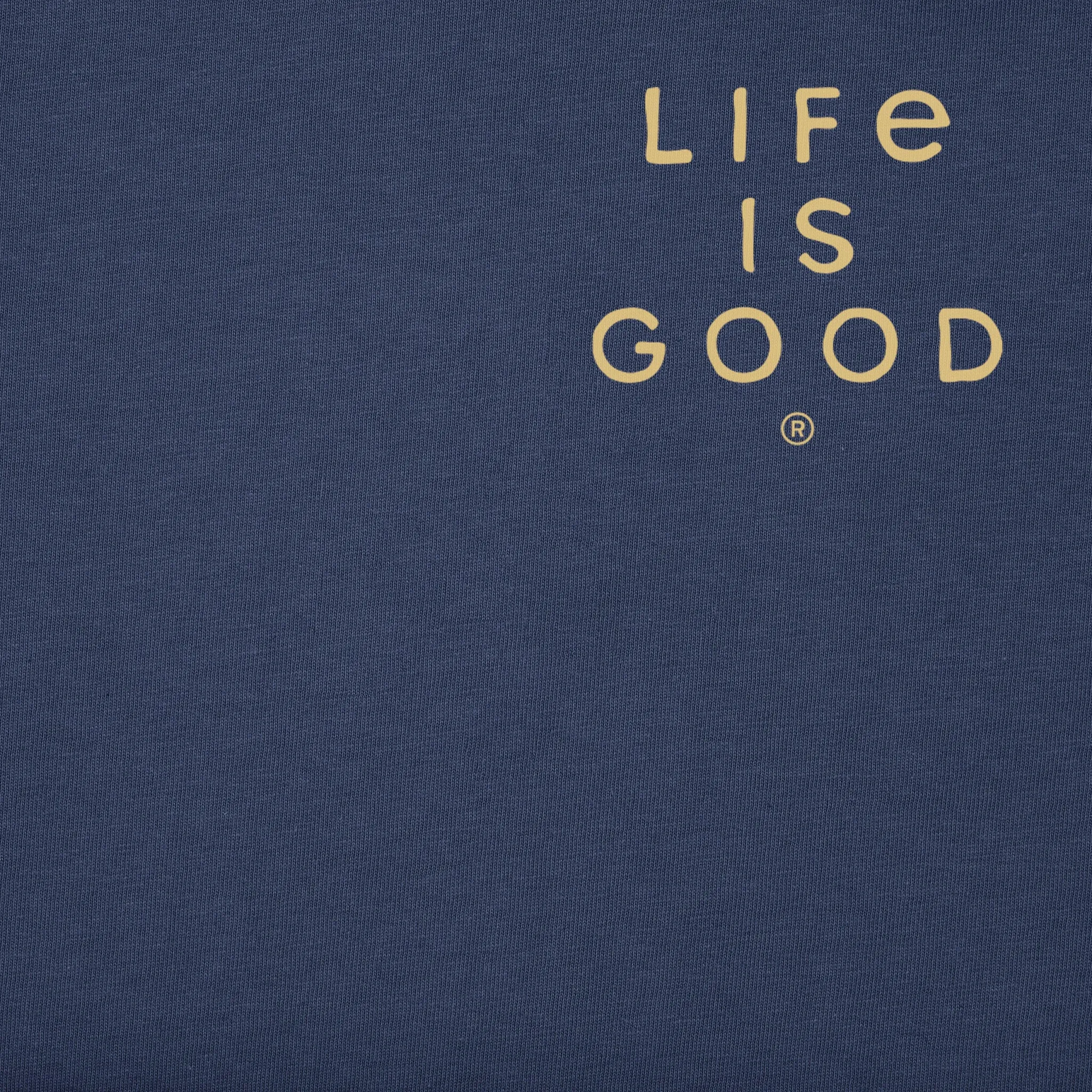 Men's Log On Short Sleeve Crusher Tee Life is Good