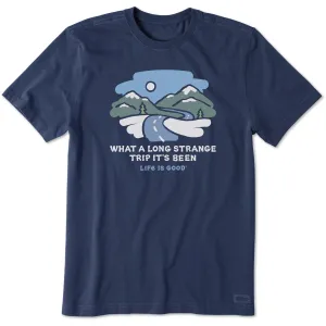 Men's Long Strange Trip Snowy Mountains Short Sleeve Crusher Tee Life is Good