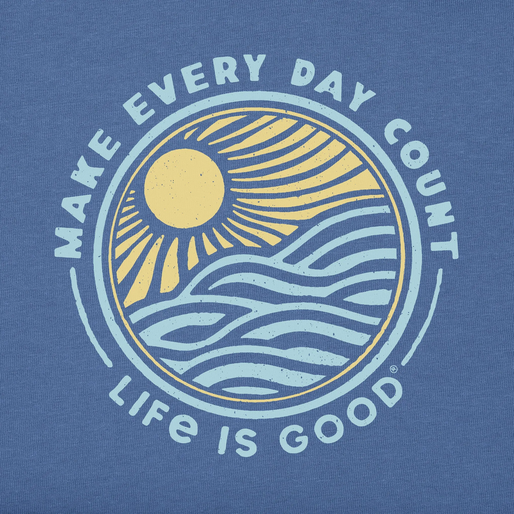 Men's Make Every Day Count Sunset Short Sleeve Tee Life is Good