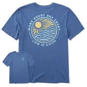 Men's Make Every Day Count Sunset Short Sleeve Tee Life is Good