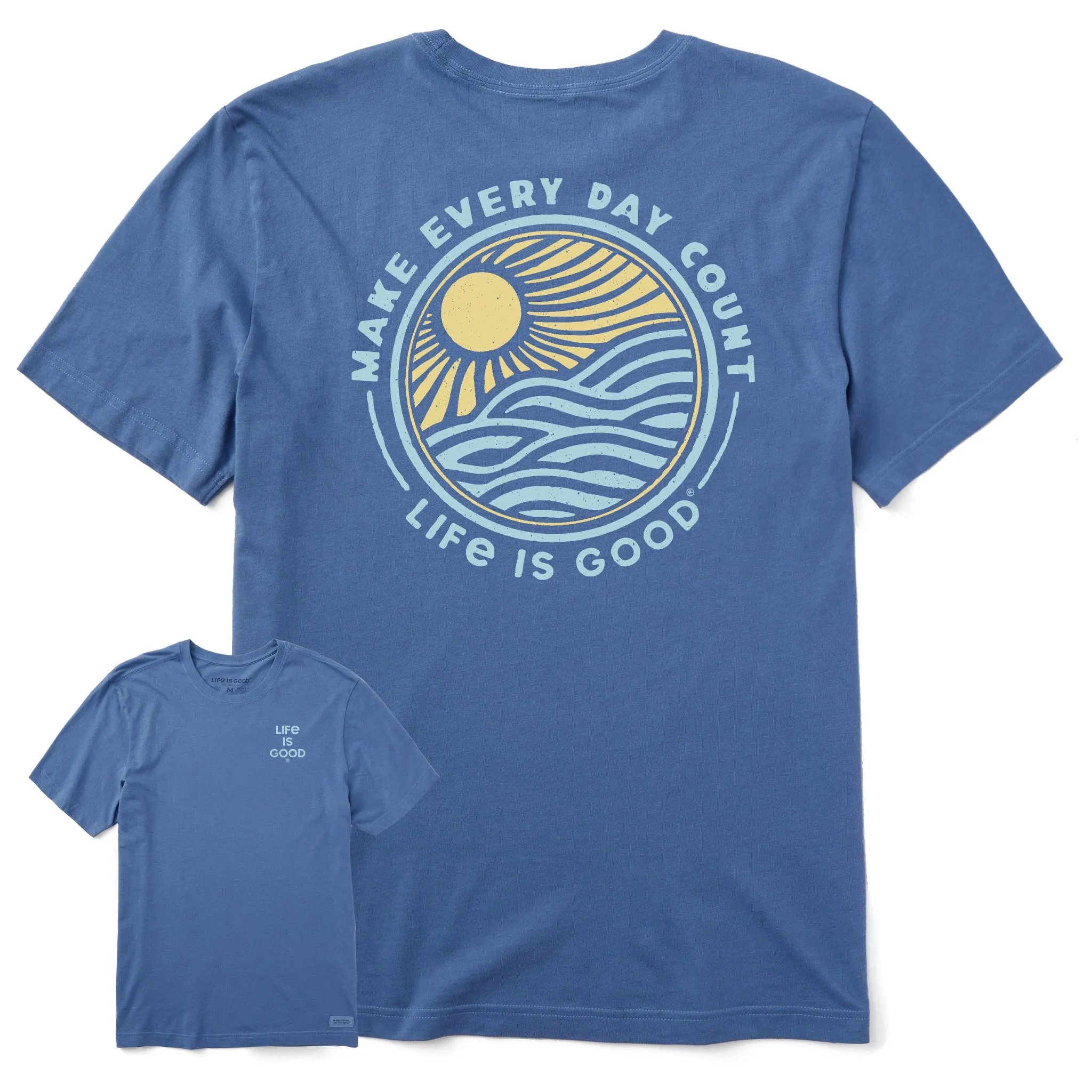 Men's Make Every Day Count Sunset Short Sleeve Tee Life is Good