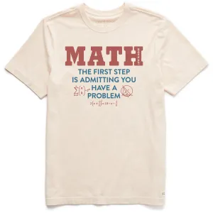 Men's Math Problem Short Sleeve Crusher Tee Life is Good