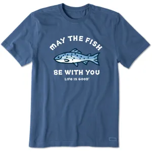 Men's May The Fish Be With You Short Sleeve Tee Life is Good