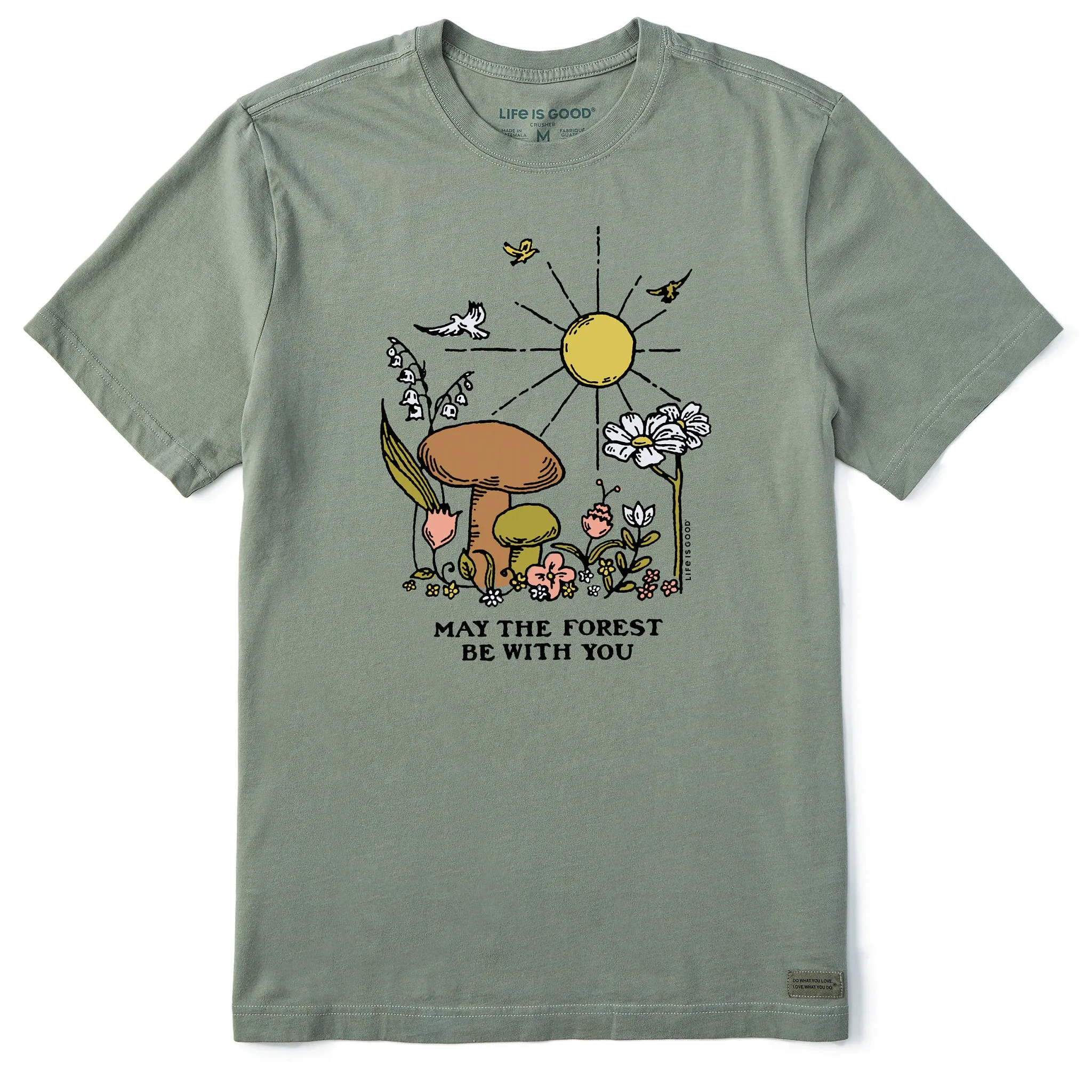 Men's May the Forest be With You Mushrooms Short Sleeve Tee Life is Good