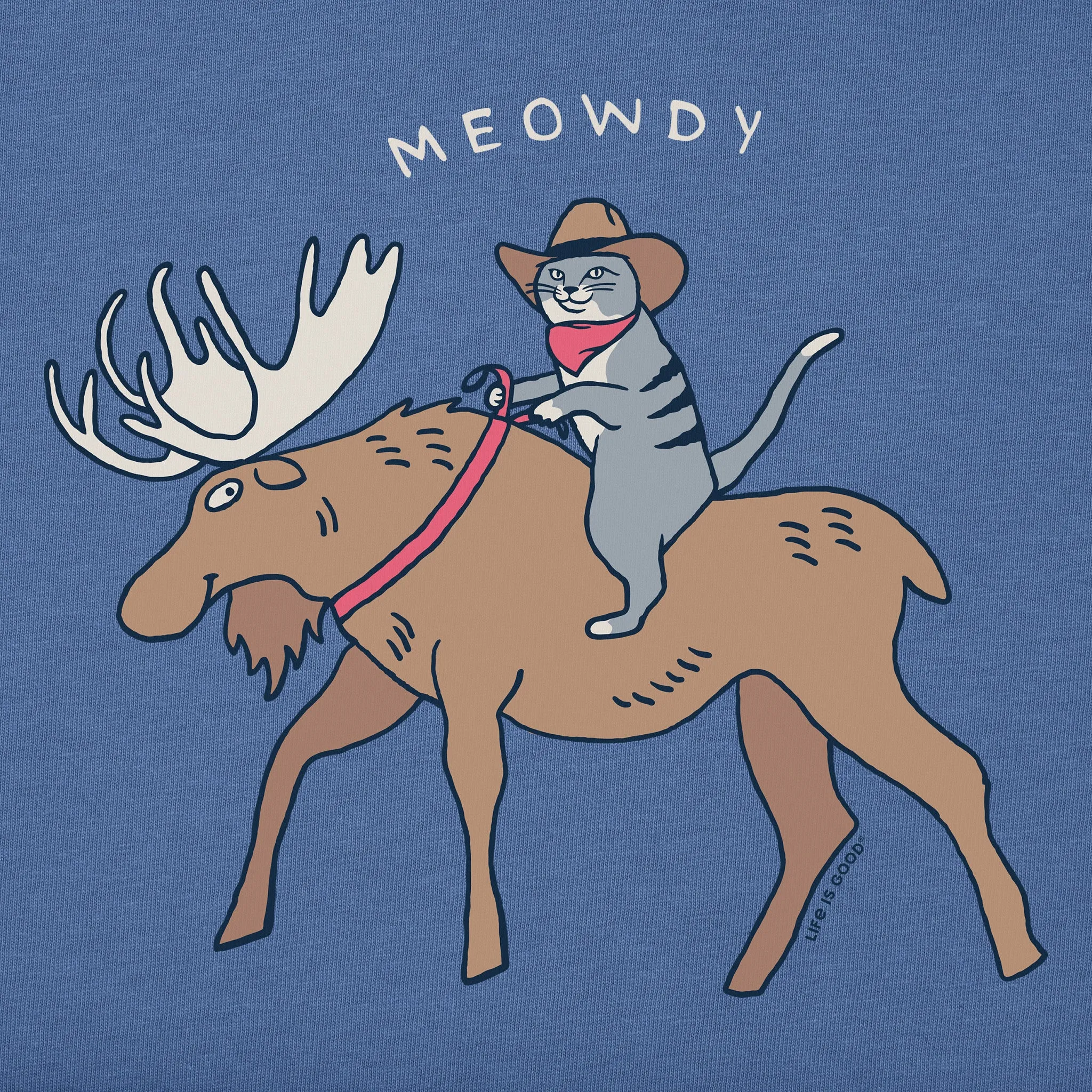 Men's Meowdy Short Sleeve Crusher Tee Life is Good