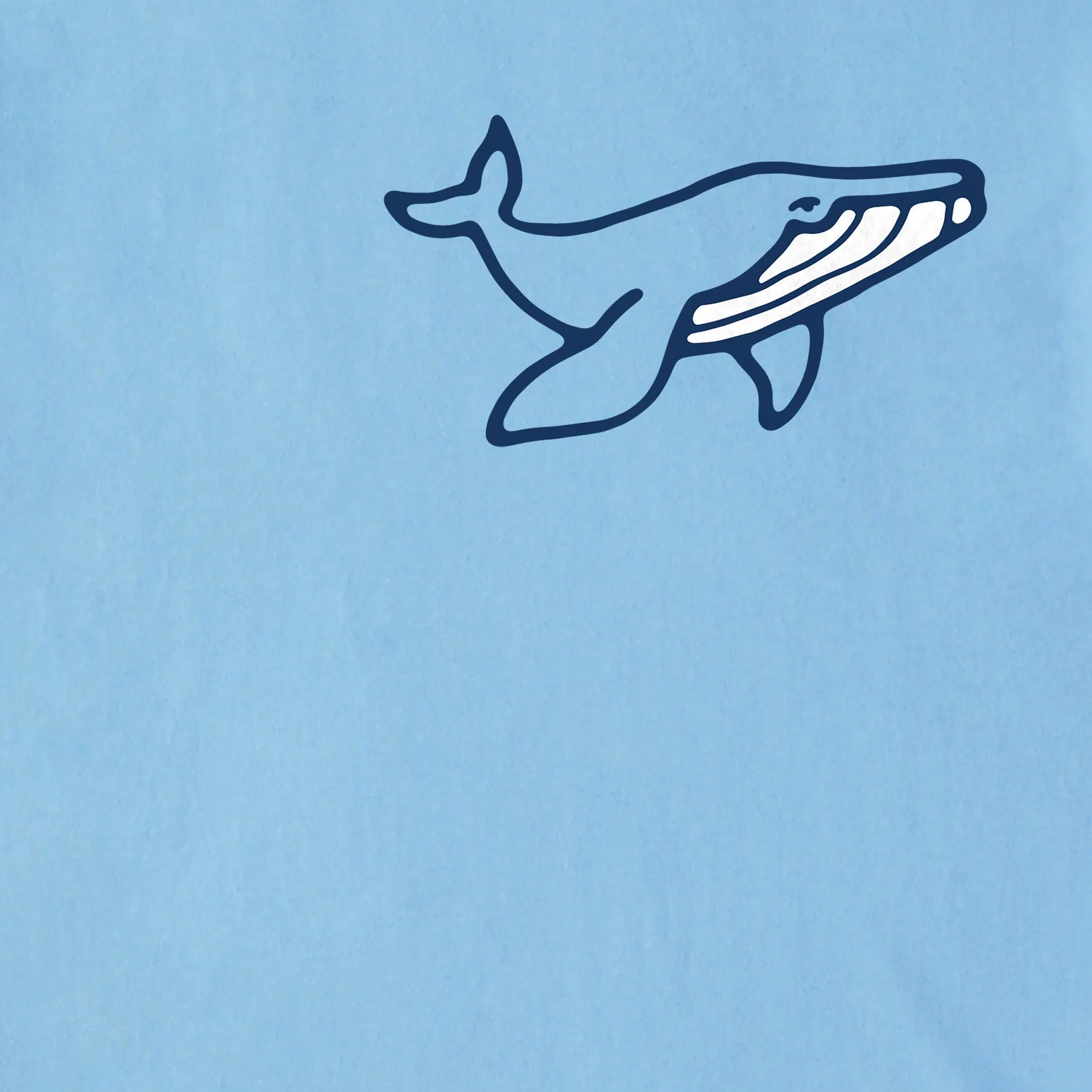 Men's Mini Swimming Whale Short Sleeve Crusher Tee Life is Good