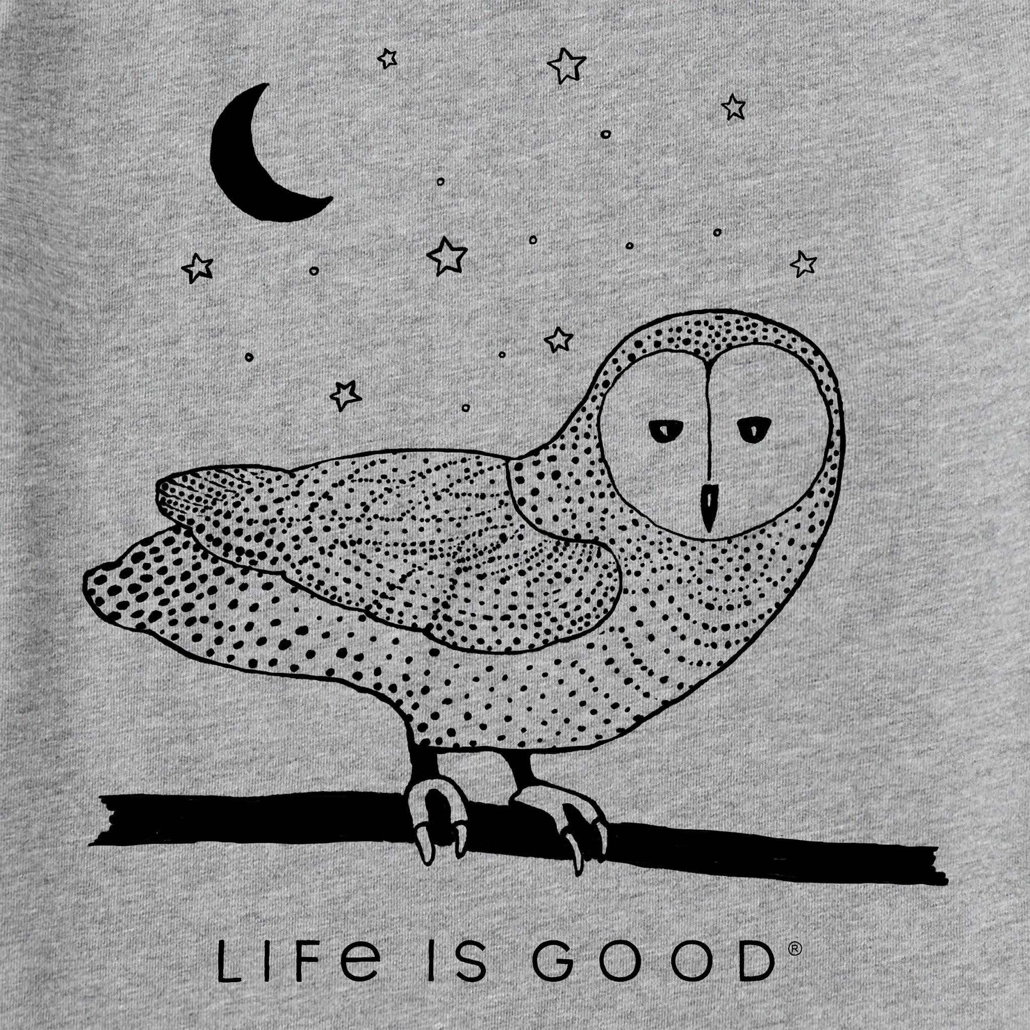 Men's Moonlight Owl Short Sleeve Tee Life is Good
