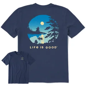 Men's Moonlit Lake Short Sleeve Tee Life is Good