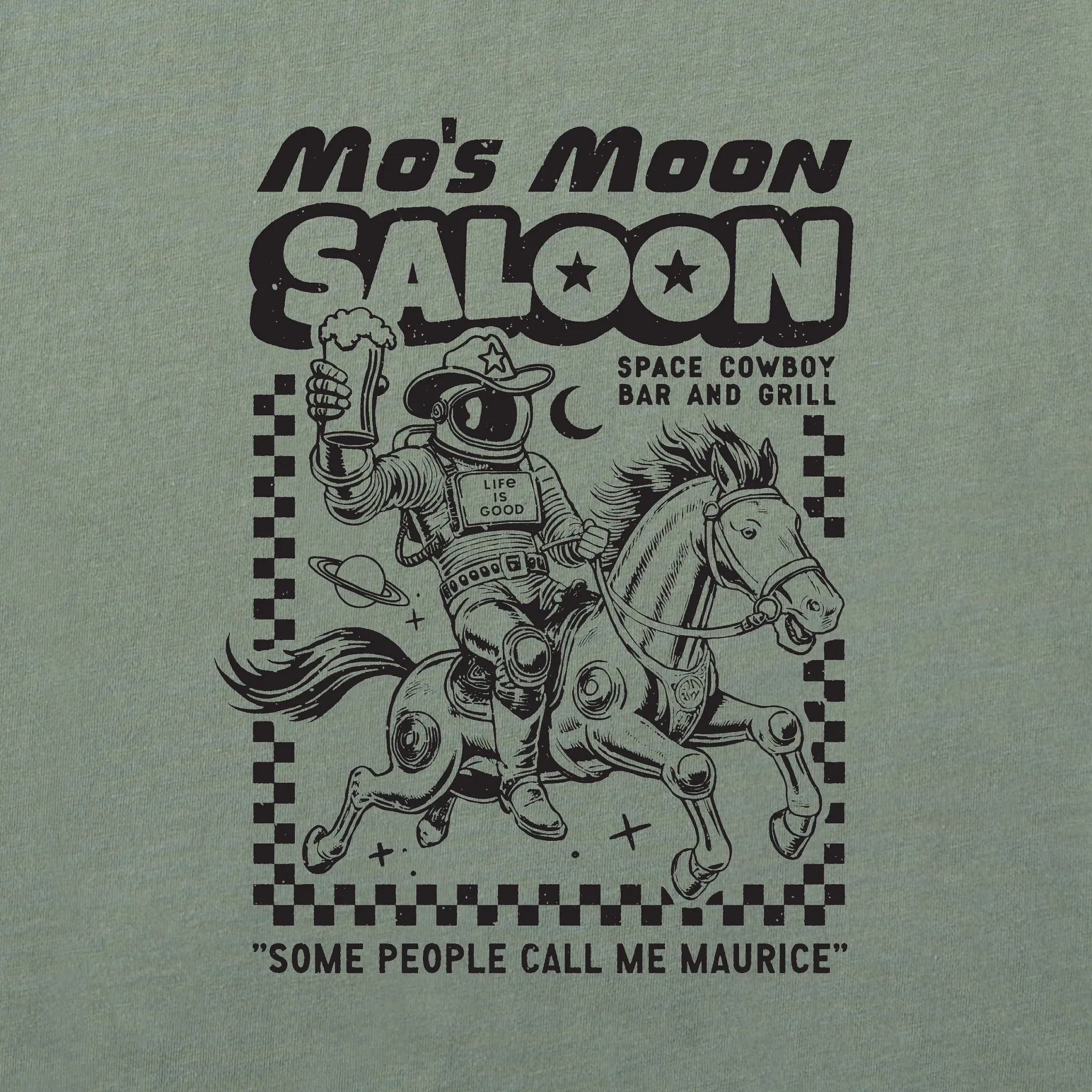 Men's Mo's Moon Saloon Short Sleeve Tee Life is Good