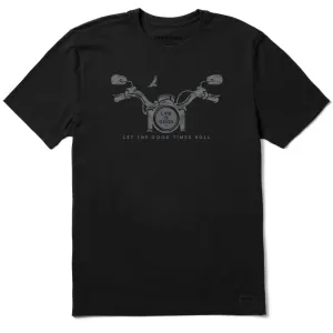 Men's Motorcycle Camo Handlebars Short Sleeve Crusher-LITE Tee Life is Good