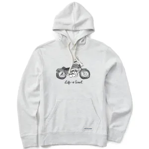 Men's Motorcycle Simply True Fleece Hoodie LIFE IS GOOD