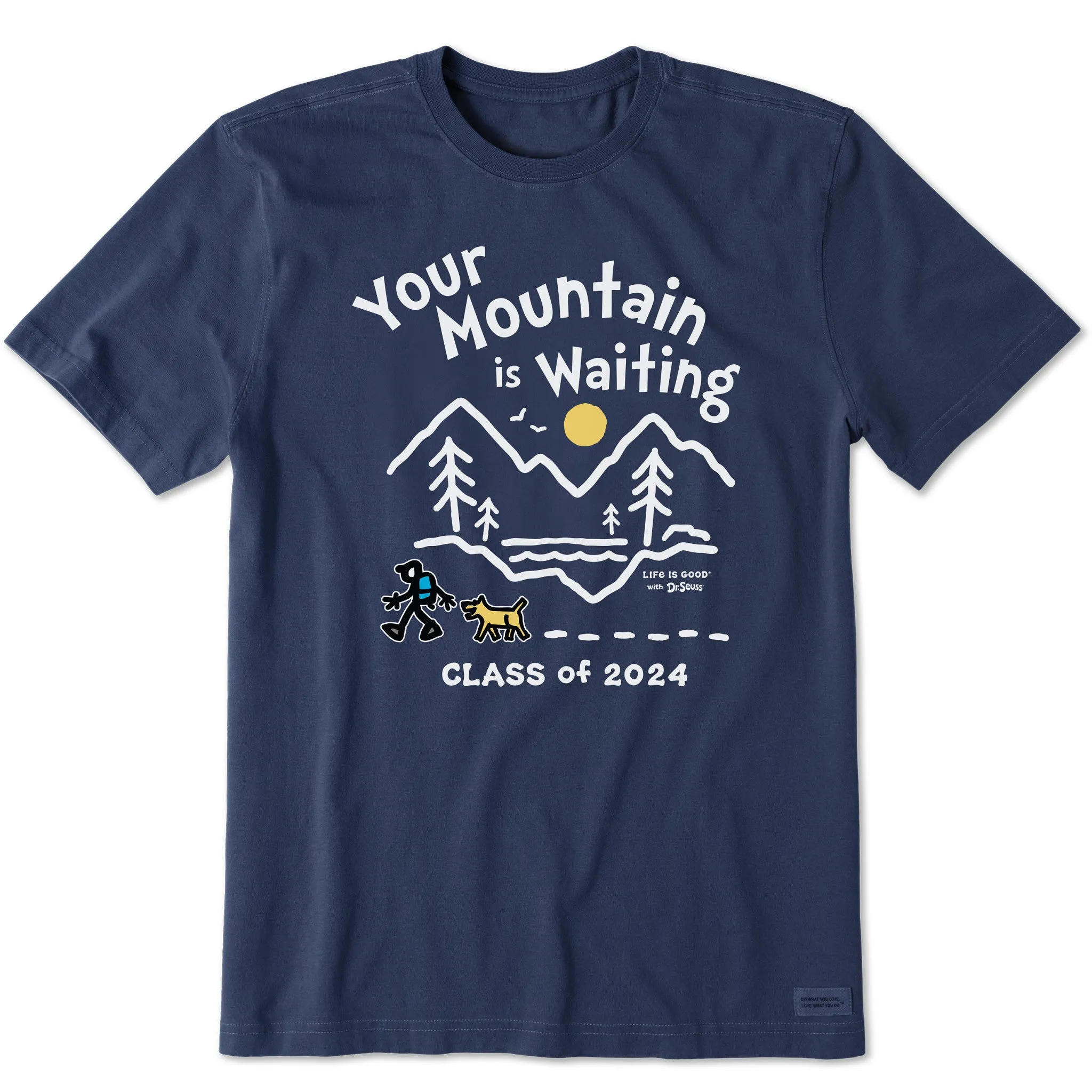 Men's Mountain is Waiting Hike Class of 2024 Short Sleeve Crusher Tee Life is Good