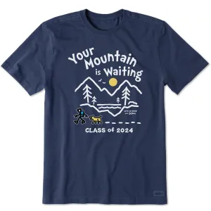 Men's Mountain is Waiting Hike Class of 2024 Short Sleeve Crusher Tee Life is Good