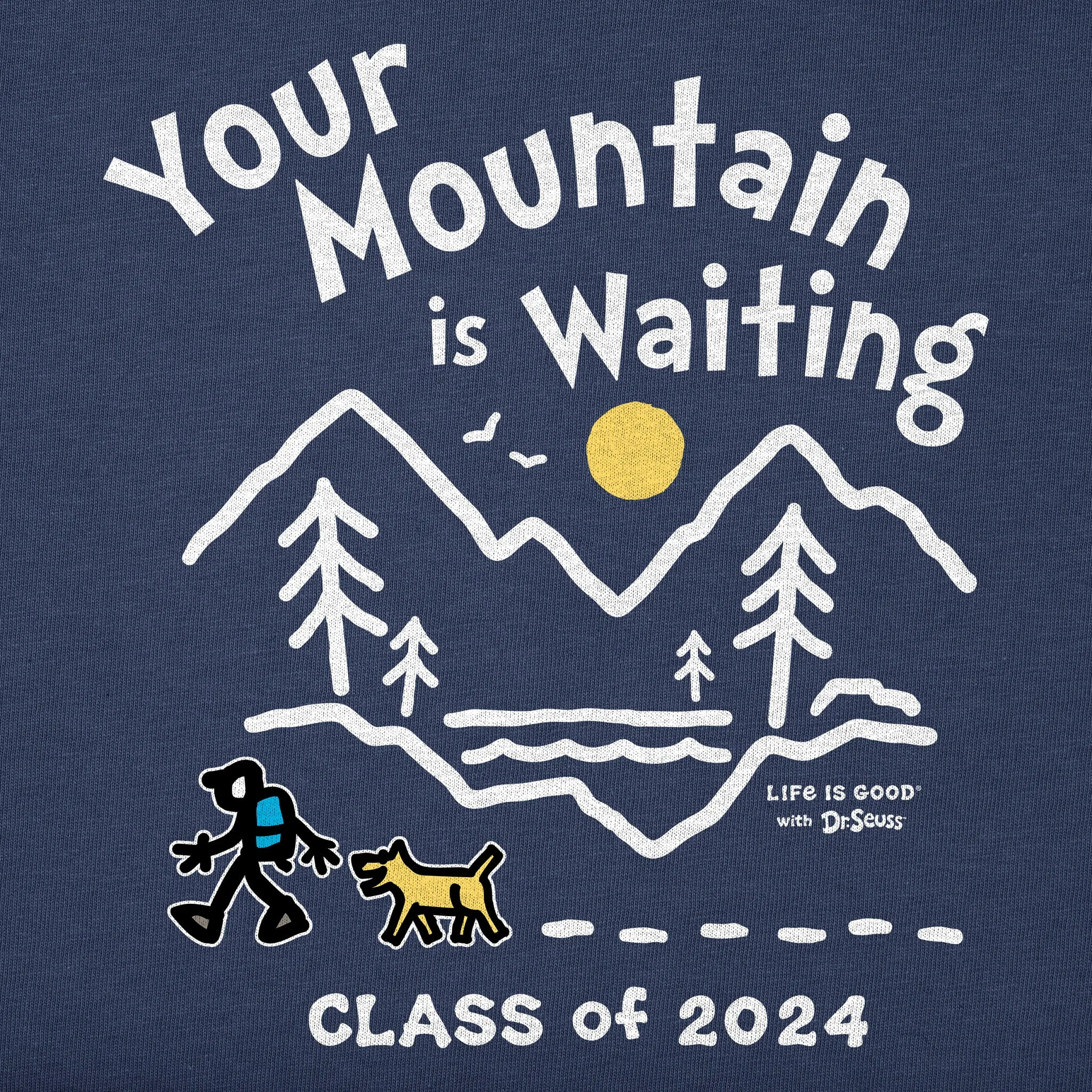 Men's Mountain is Waiting Hike Class of 2024 Short Sleeve Crusher Tee Life is Good