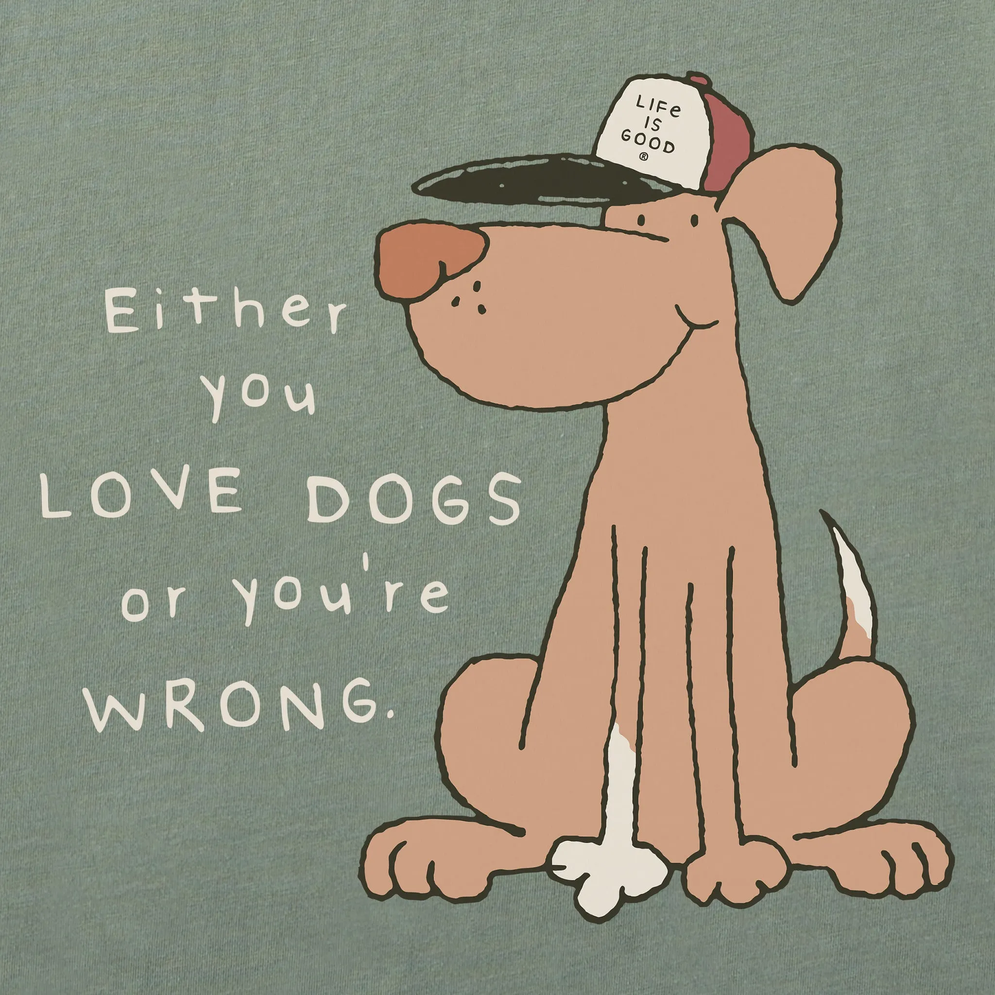 Men's Mutt Love Dogs Short Sleeve Tee Life is Good