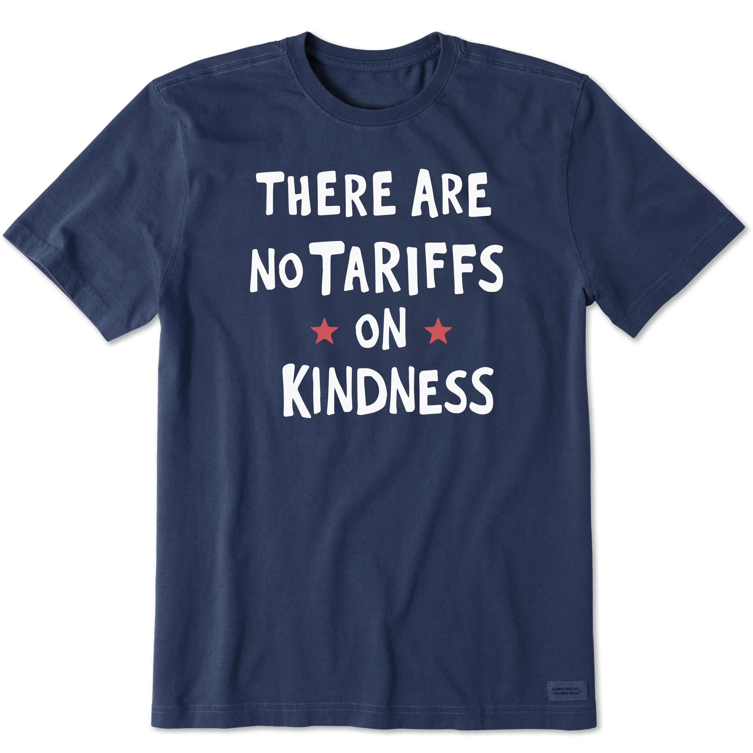 Men's No Tariffs on Kindness Stars Short Sleeve Crusher Tee Life is Good