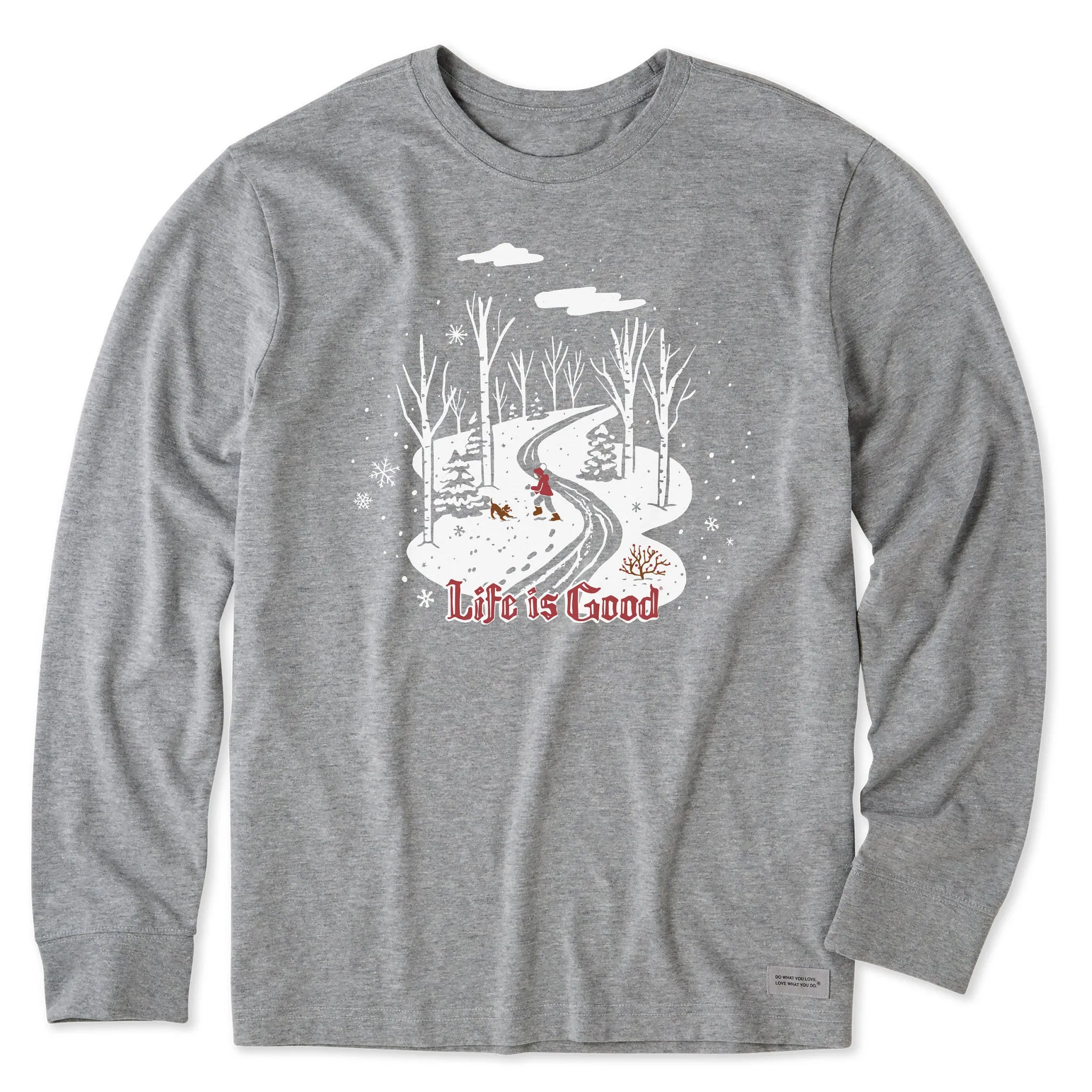 Men's Nostalgic Winter Day Long Sleeve Crusher Tee Life is Good