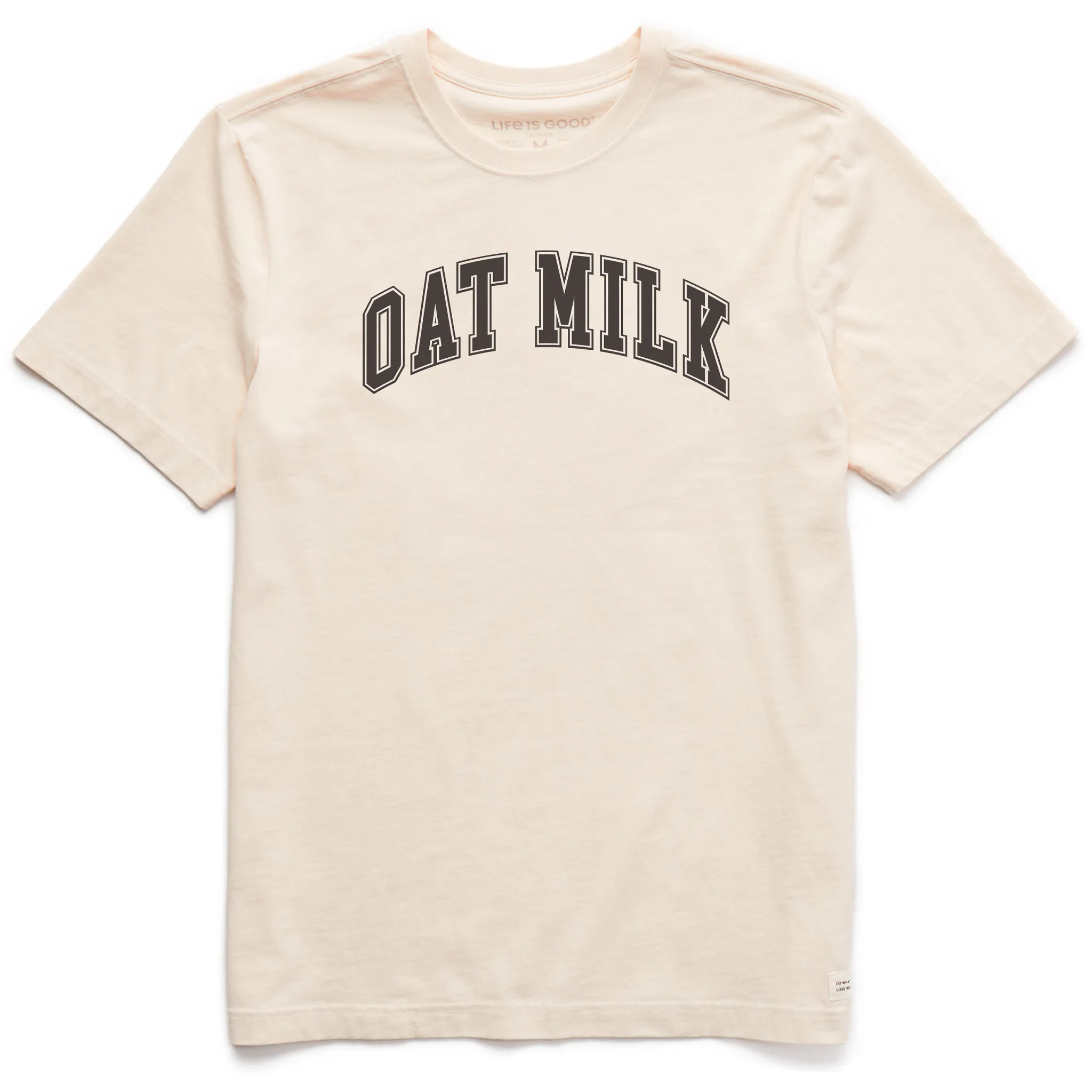 Men's Oat Milk Arch Short Sleeve Crusher Tee Life is Good